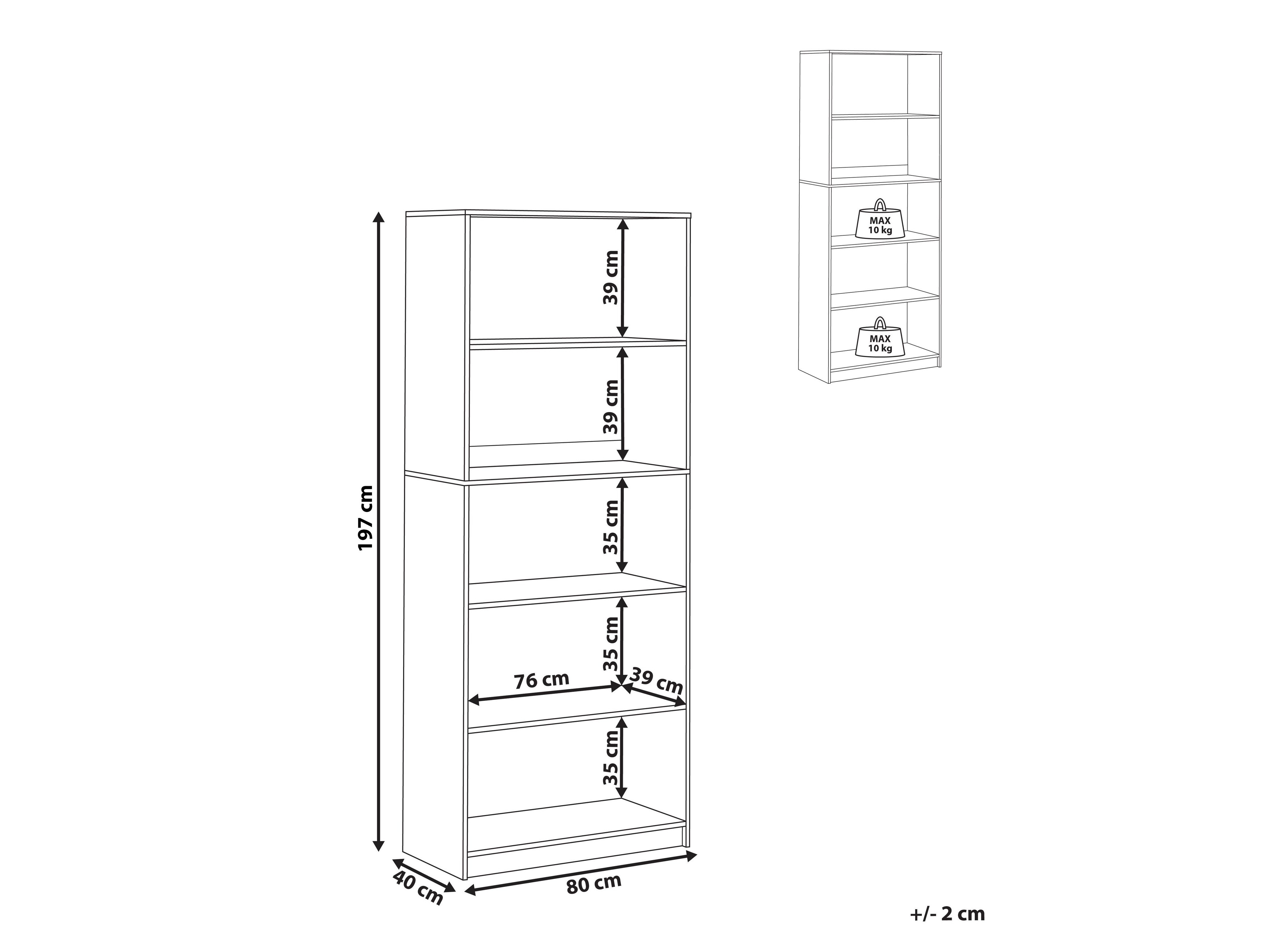 Polica Catferu 107 (Bijela)