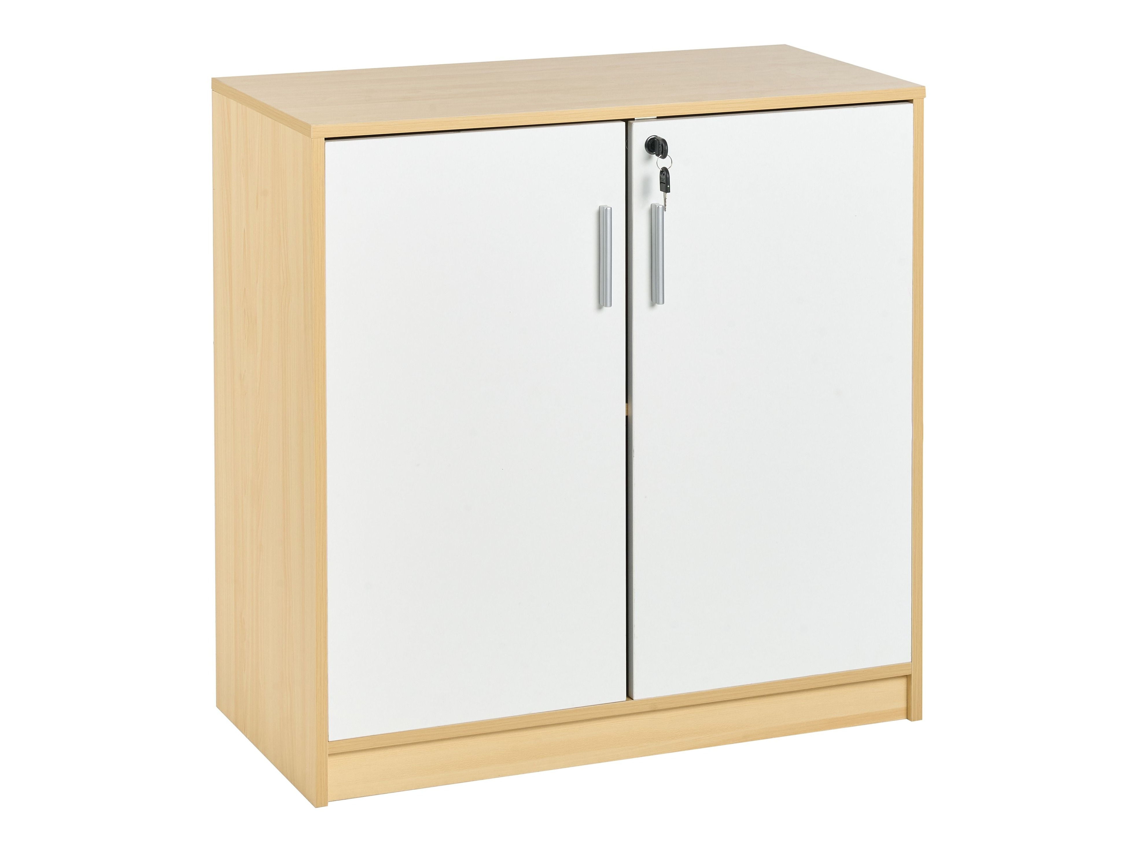 Ormarić Catferu 112 (Svijetlo drvo + Bijela)