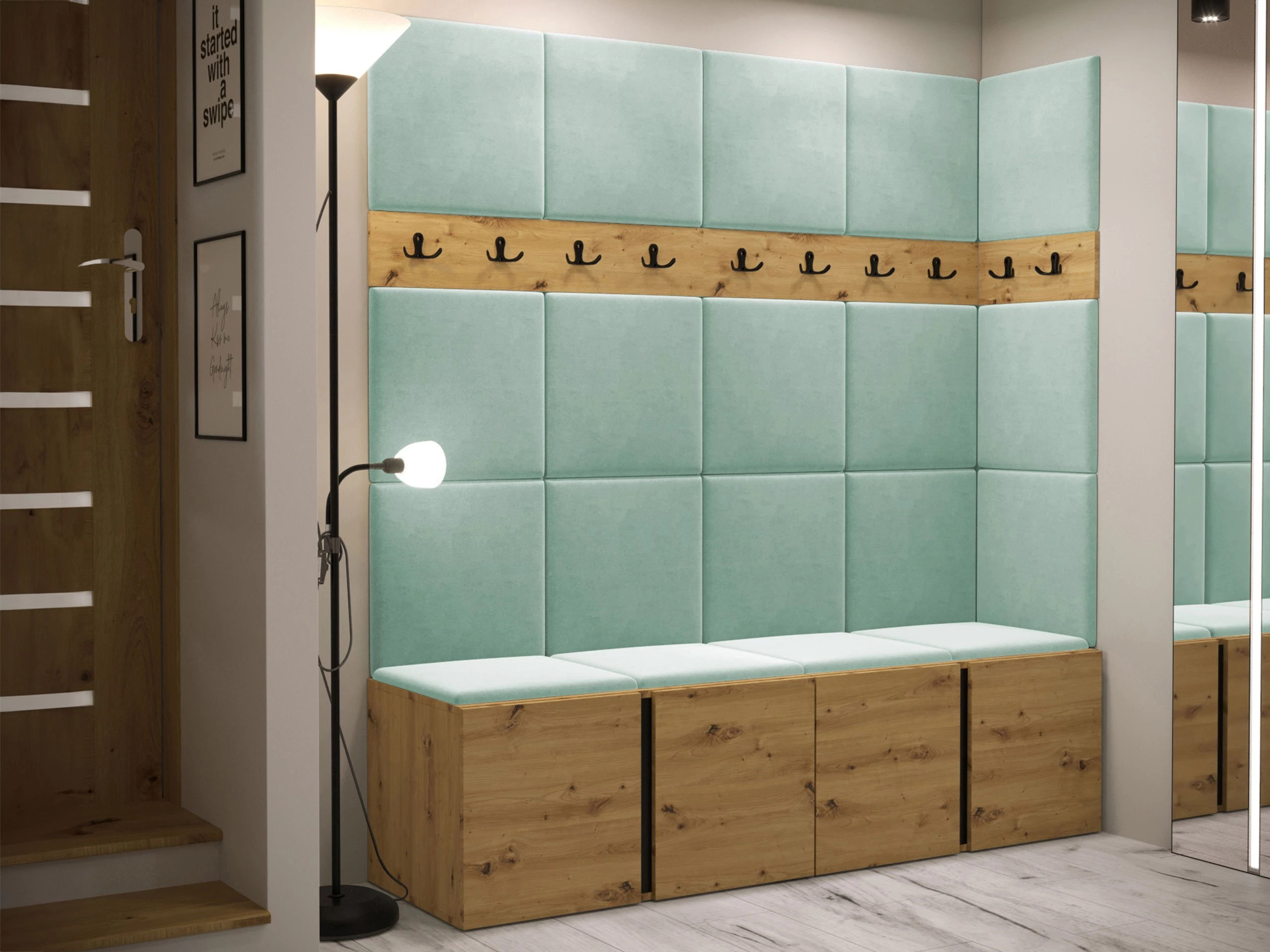 Set za hodnik Pinis II (Hrast Artisan)