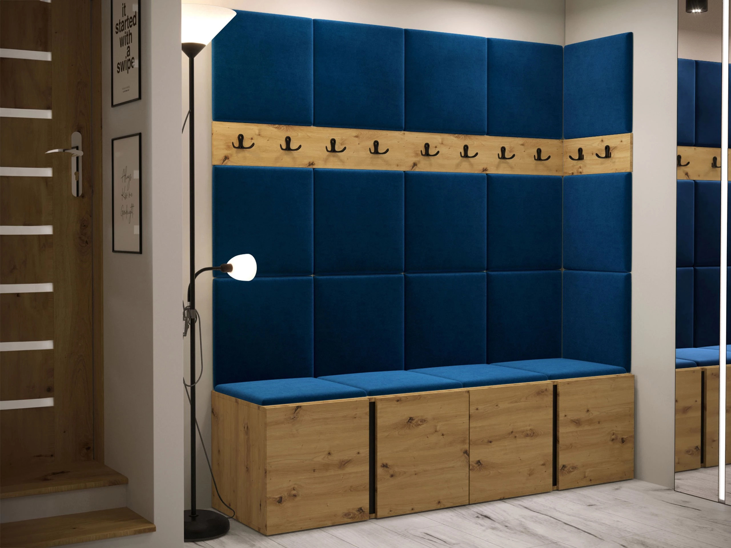 Set za hodnik Pinis II (Hrast Artisan)