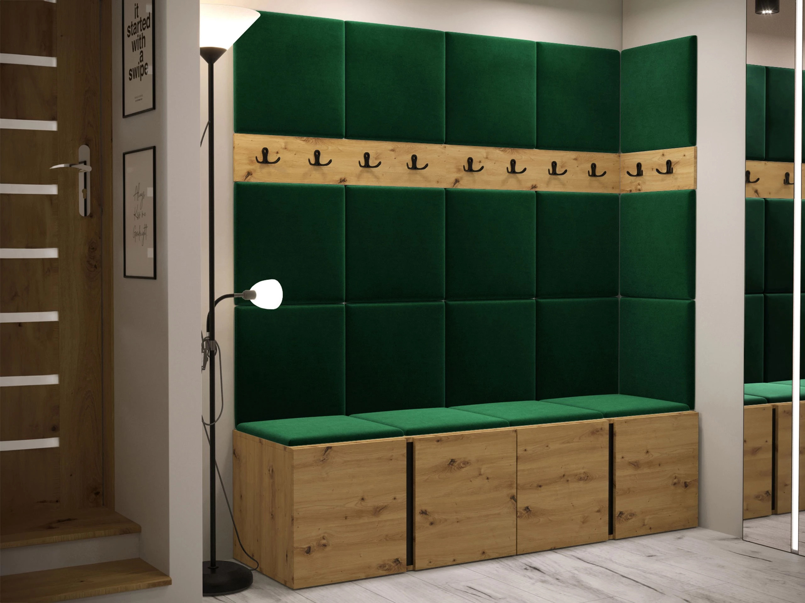 Set za hodnik Pinis II (Hrast Artisan)