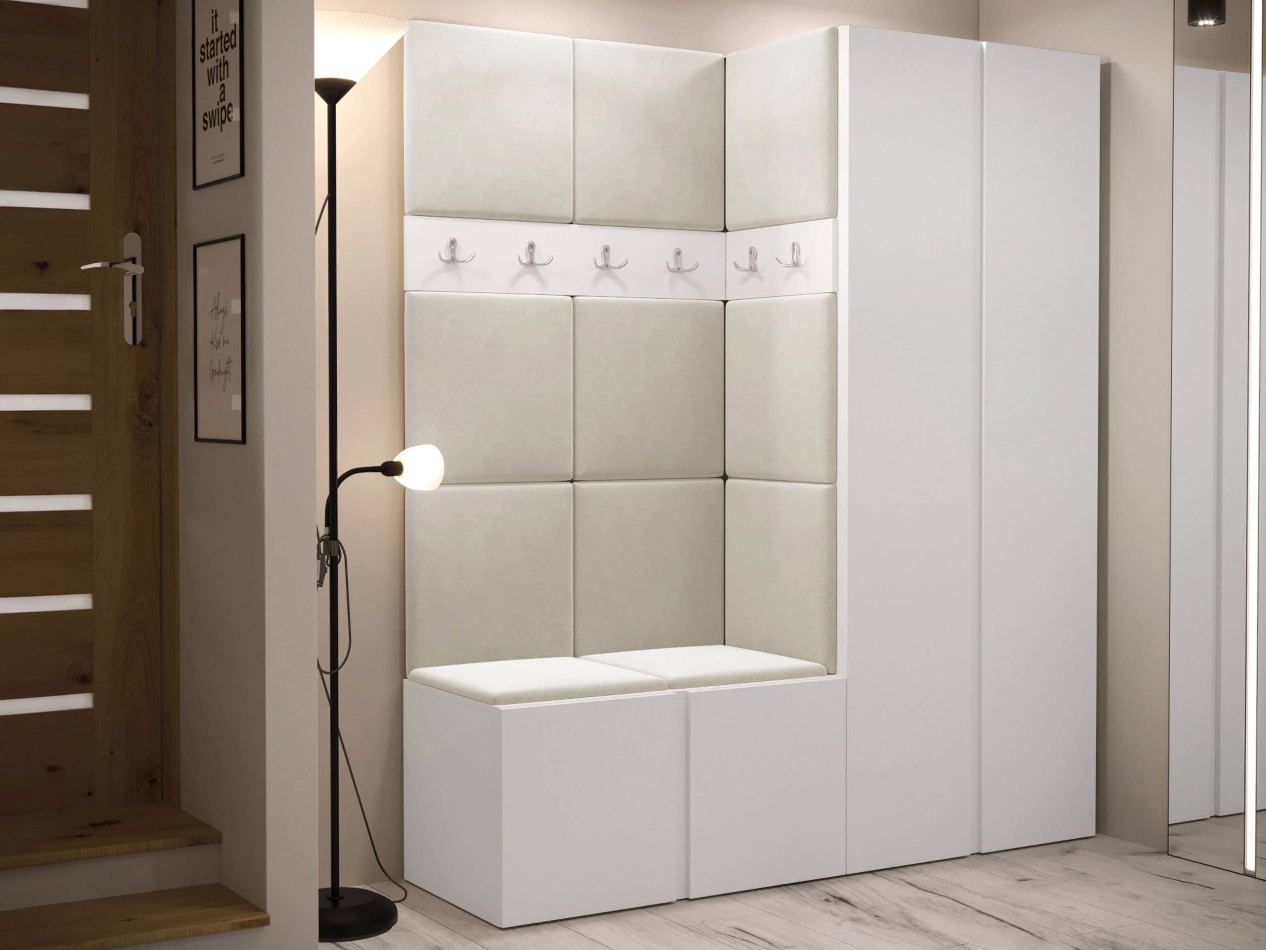 Set za hodnik Pinis III (Bijela)