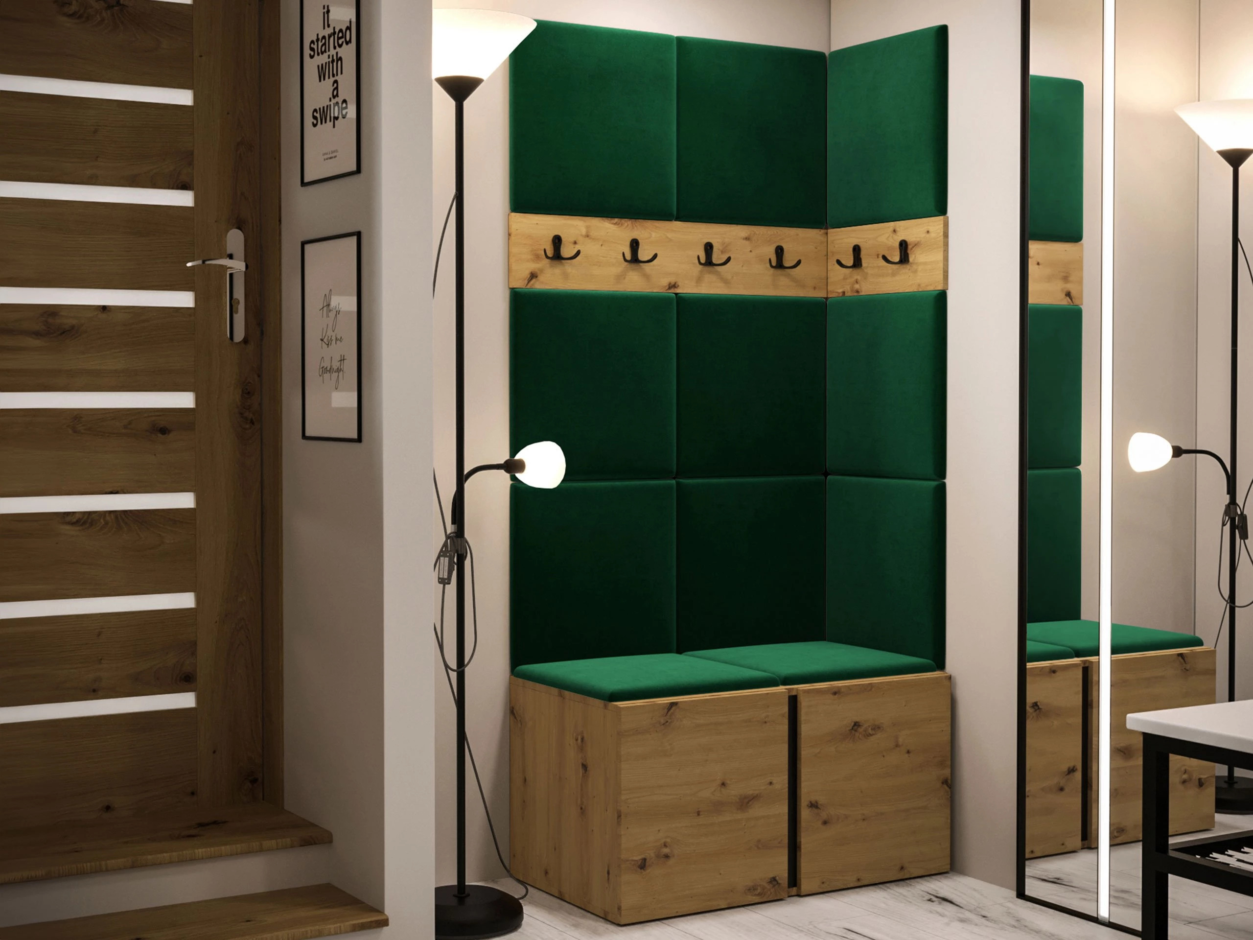 Set za hodnik Pinis I (Hrast Artisan)