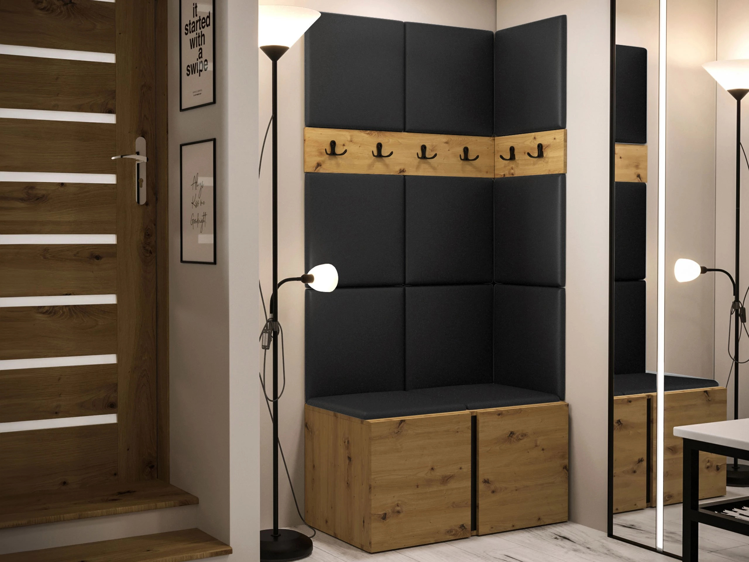 Set za hodnik Pinis I (Hrast Artisan)