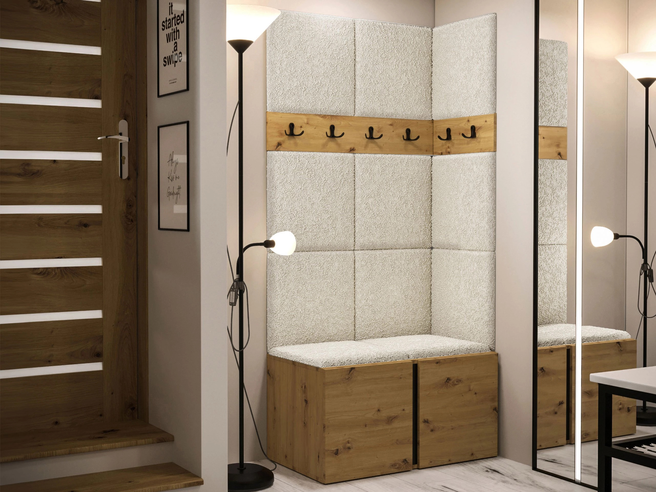 Set za hodnik Pinis I (Hrast Artisan)