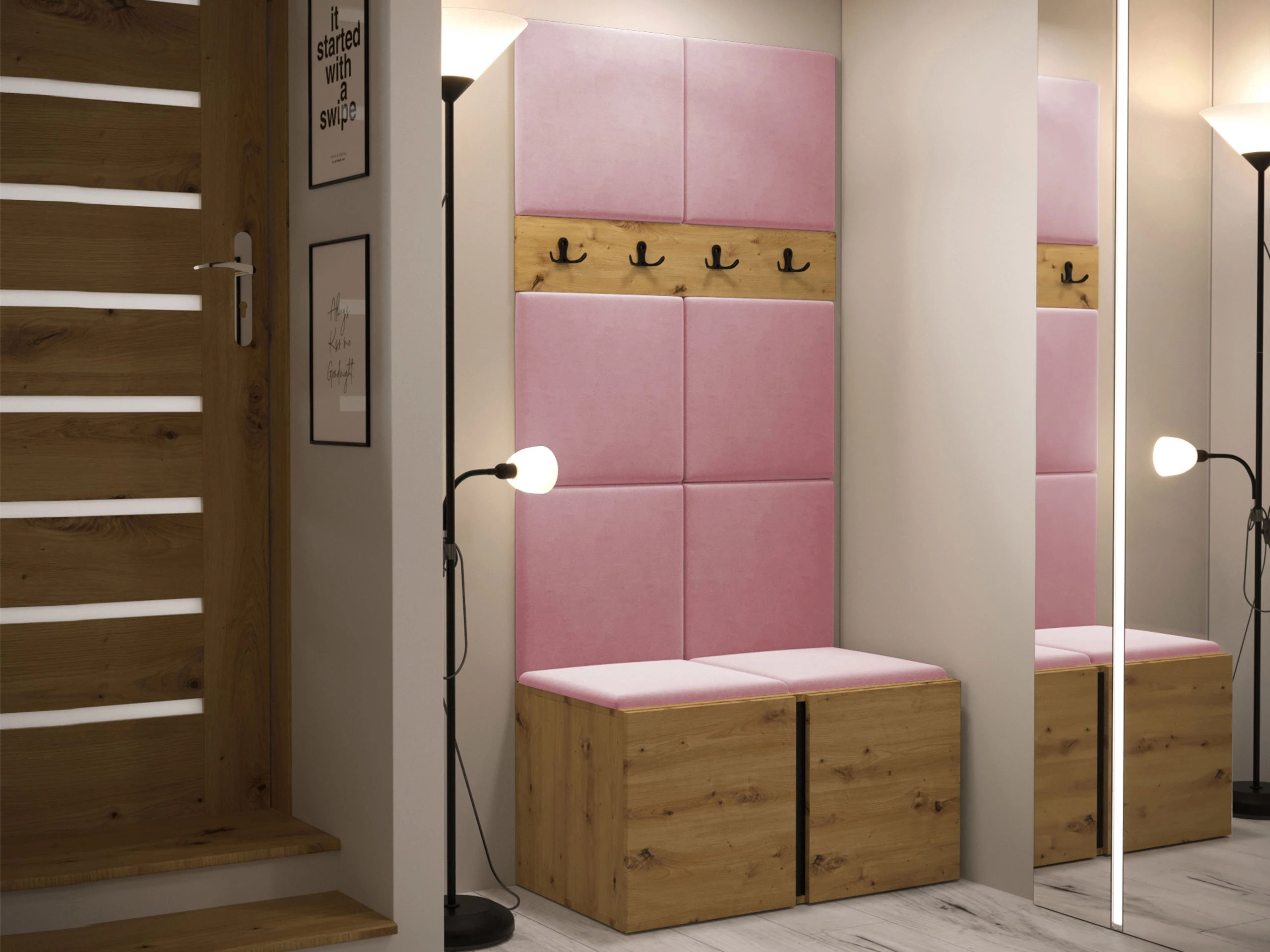 Set za hodnik Pinis IV (Hrast Artisan)