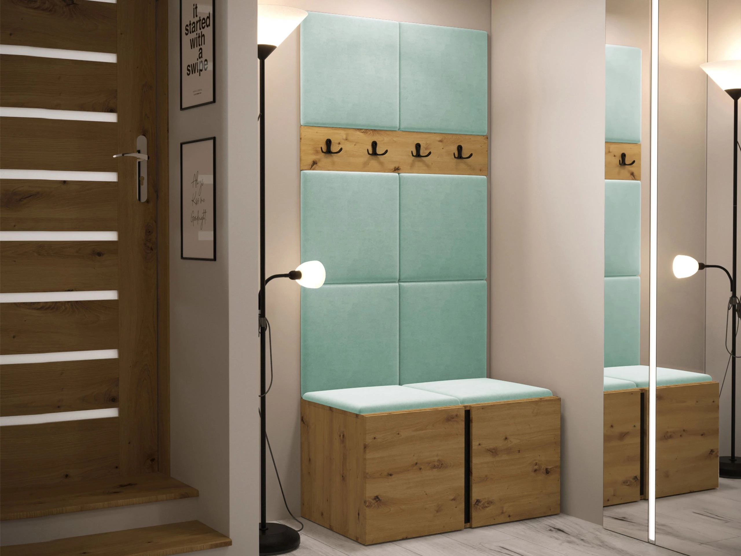 Set za hodnik Pinis IV (Hrast Artisan)