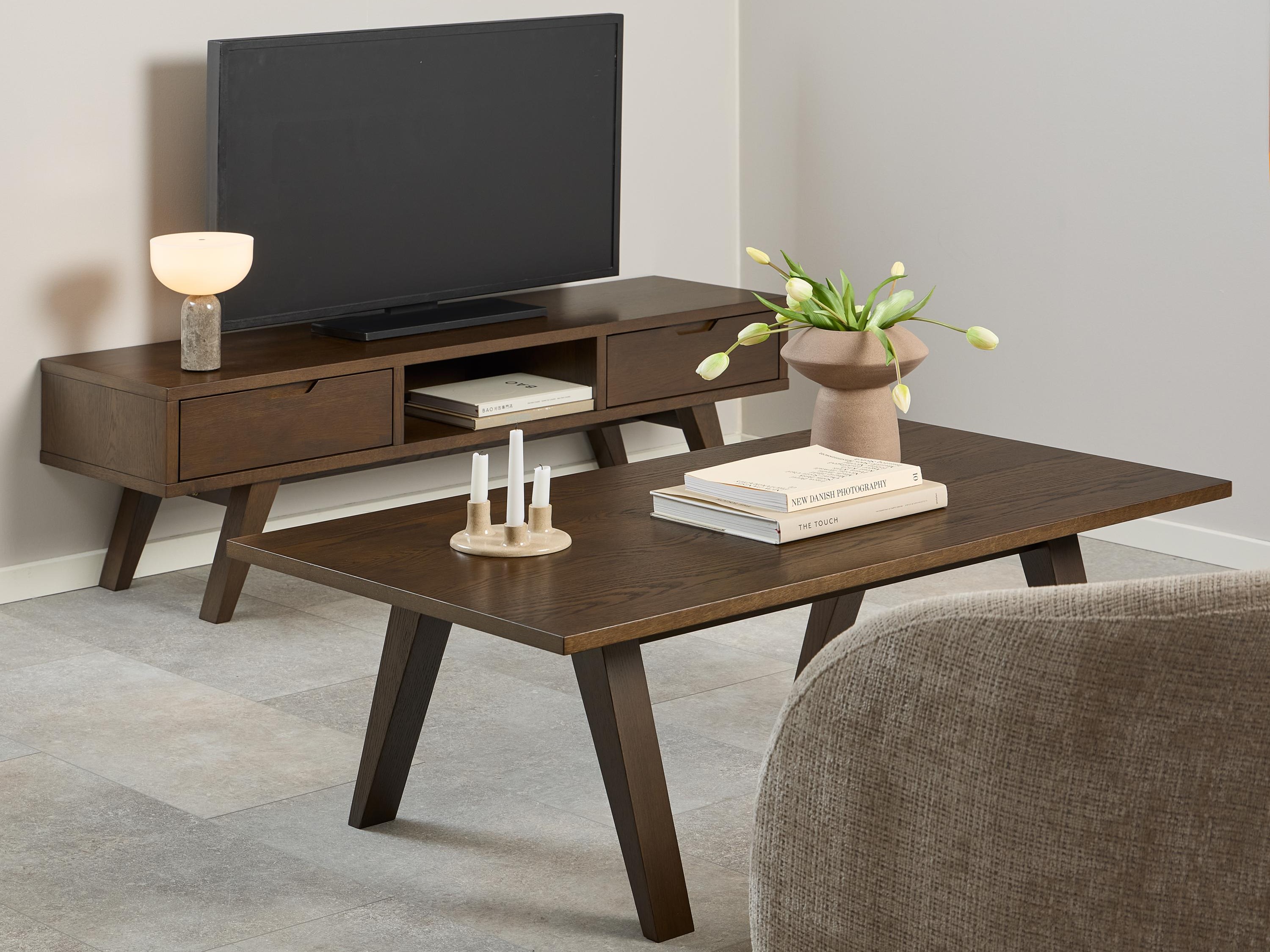 Stolić za kavu Norsica Albene 109 (Tamni hrast)