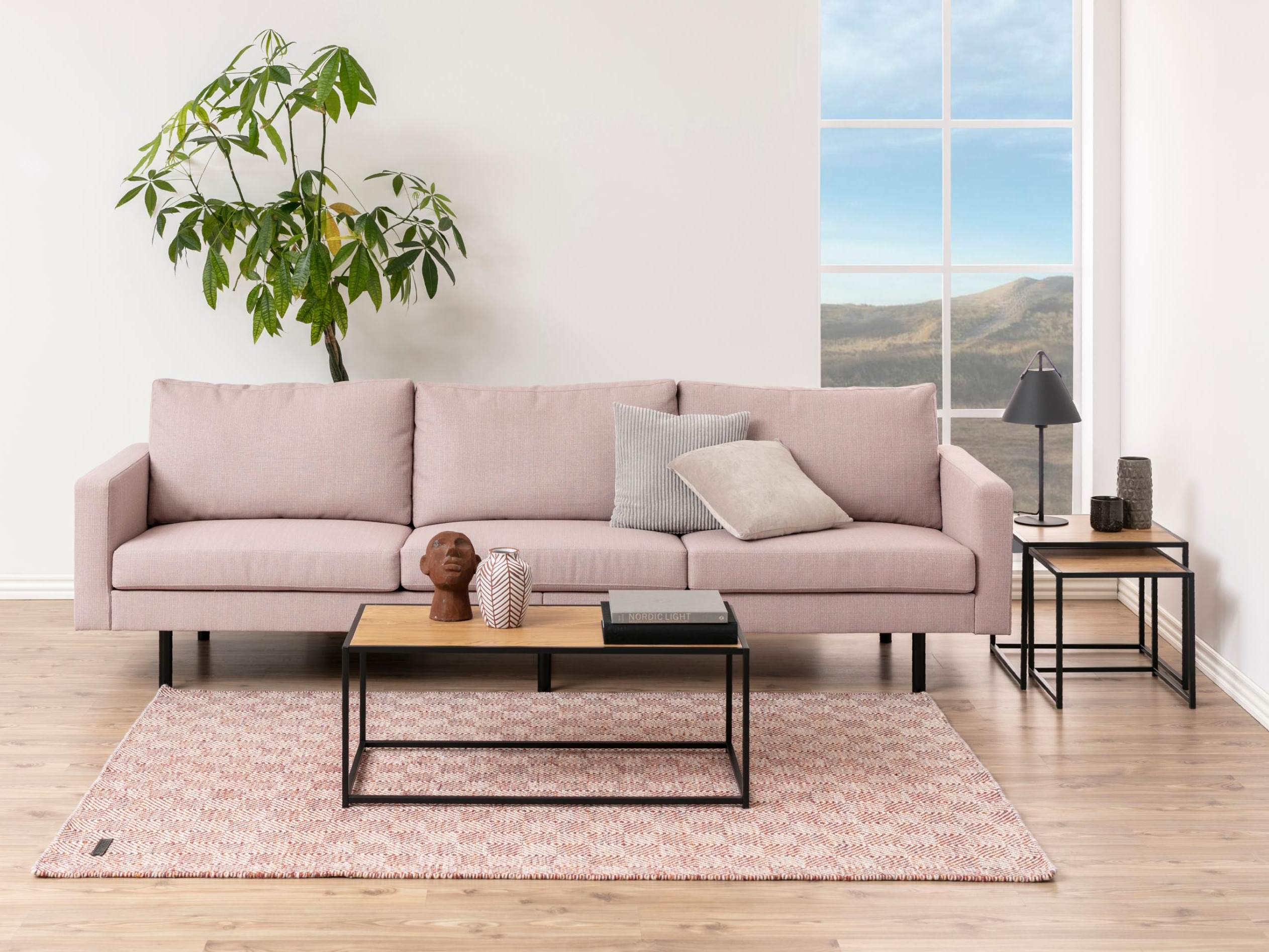 Stolić za kavu Norsica Sevferi 147 (Divlji hrast + Crna)