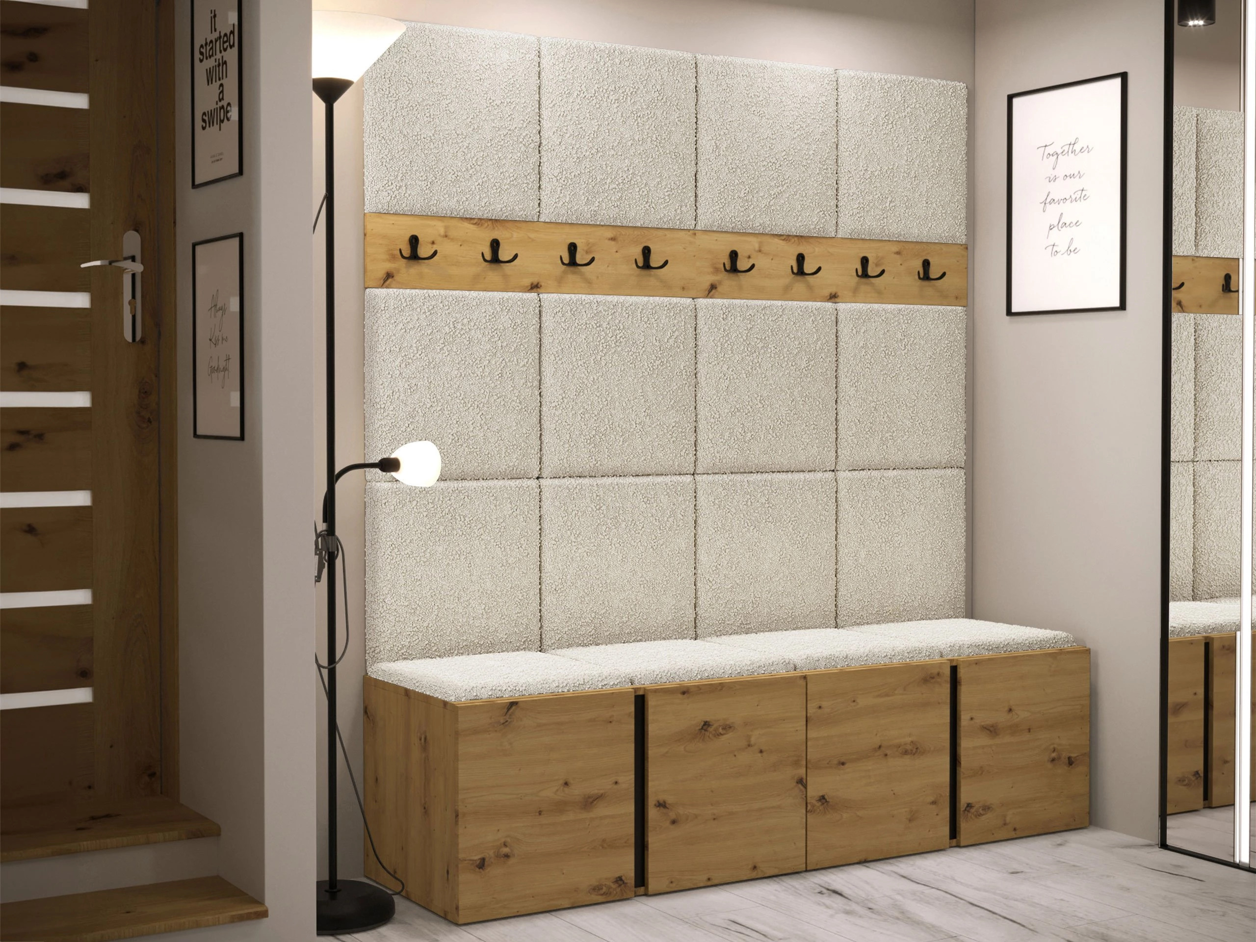 Set za hodnik Hartford 268 (Hrast Artisan)