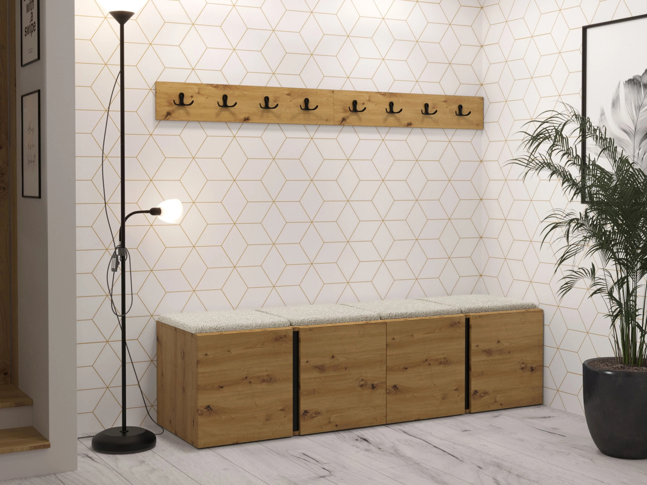 Set za hodnik Hartford 276 (Hrast Artisan)