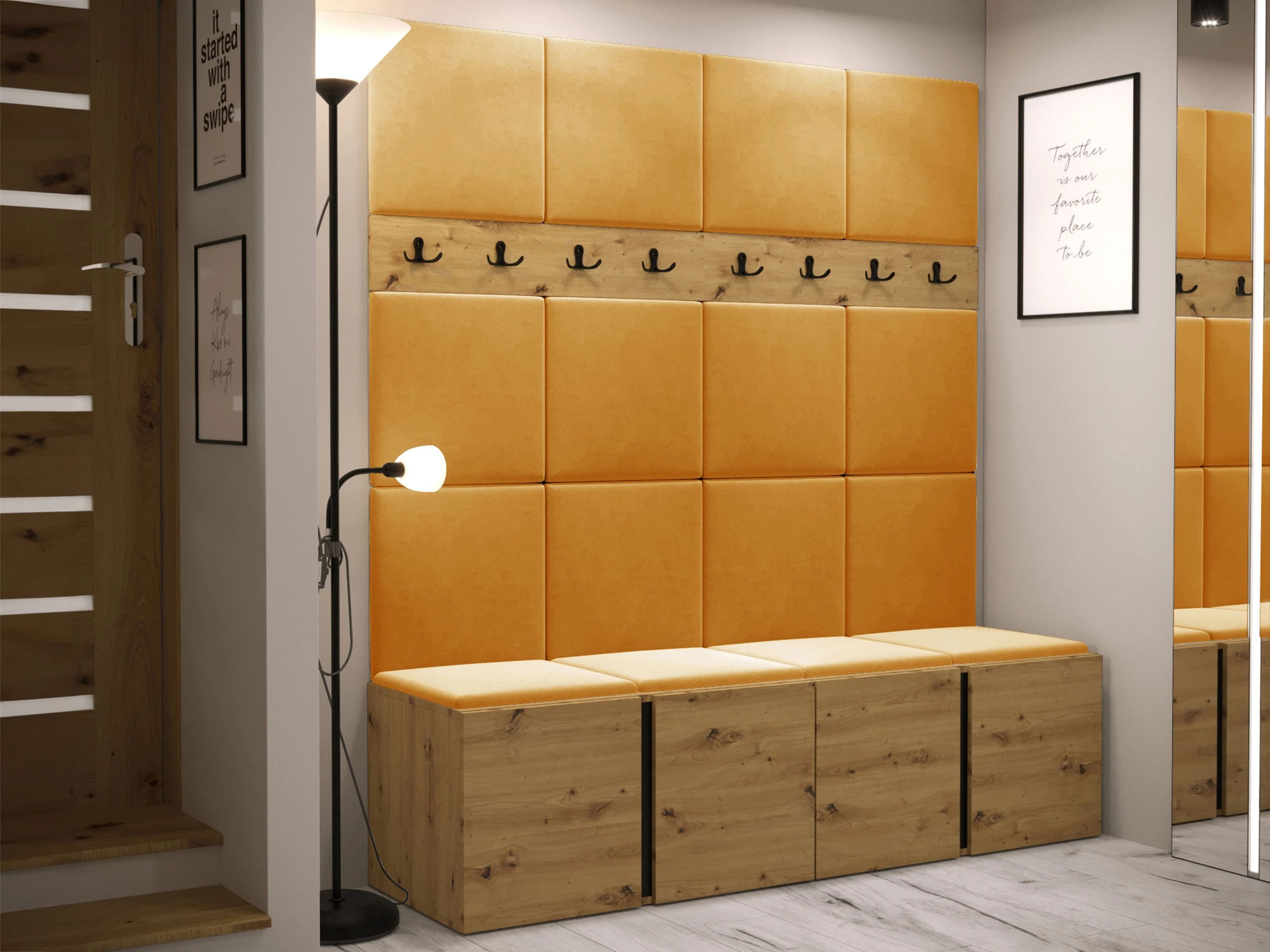 Set za hodnik Pinis V (Hrast Artisan)