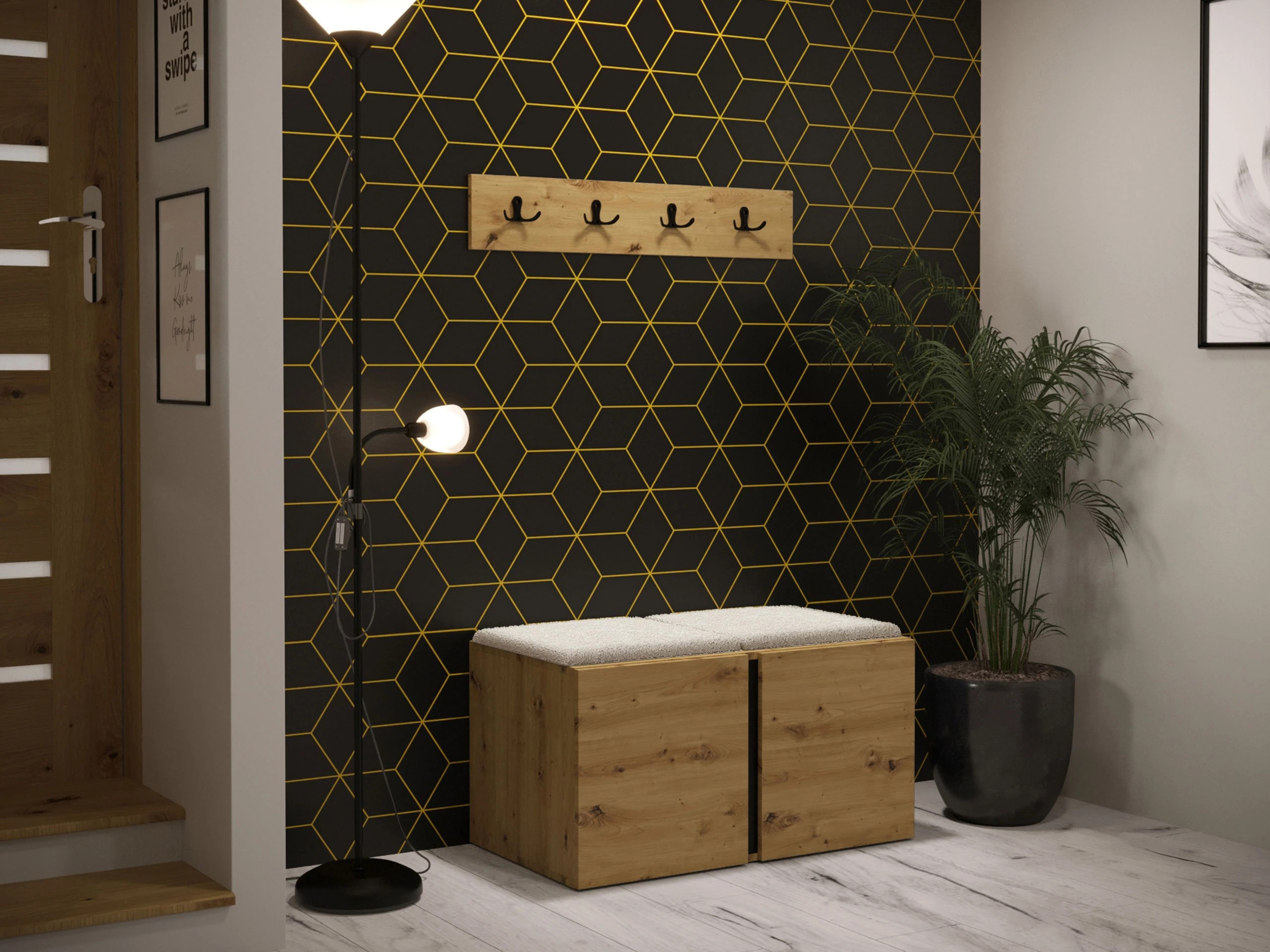 Set za hodnik Hartford 275 (Hrast Artisan)