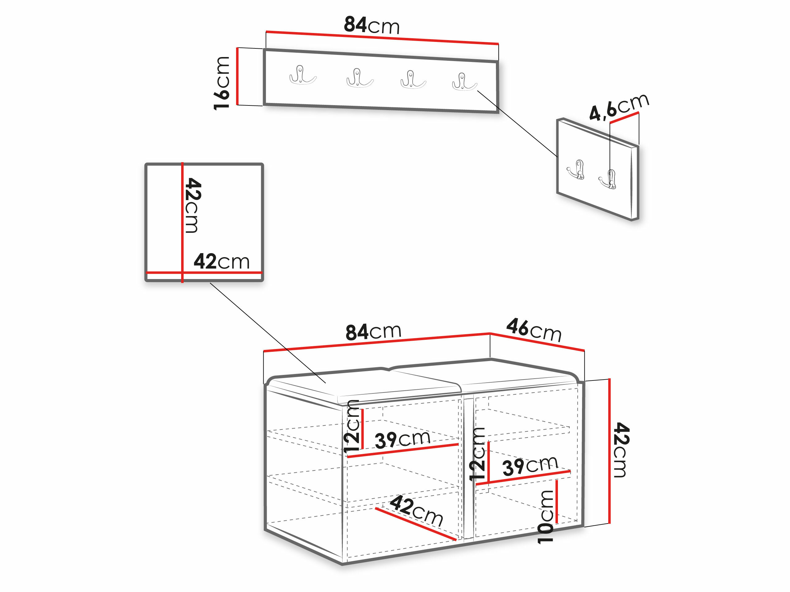Set za hodnik Hartford 275 (Manila 02)