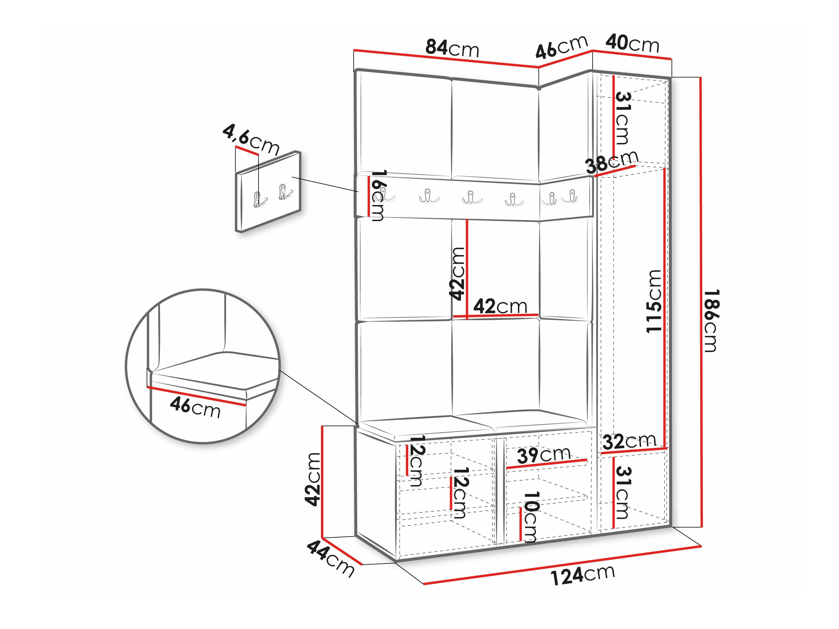 Set za hodnik Hartford 277 (Manila 02)