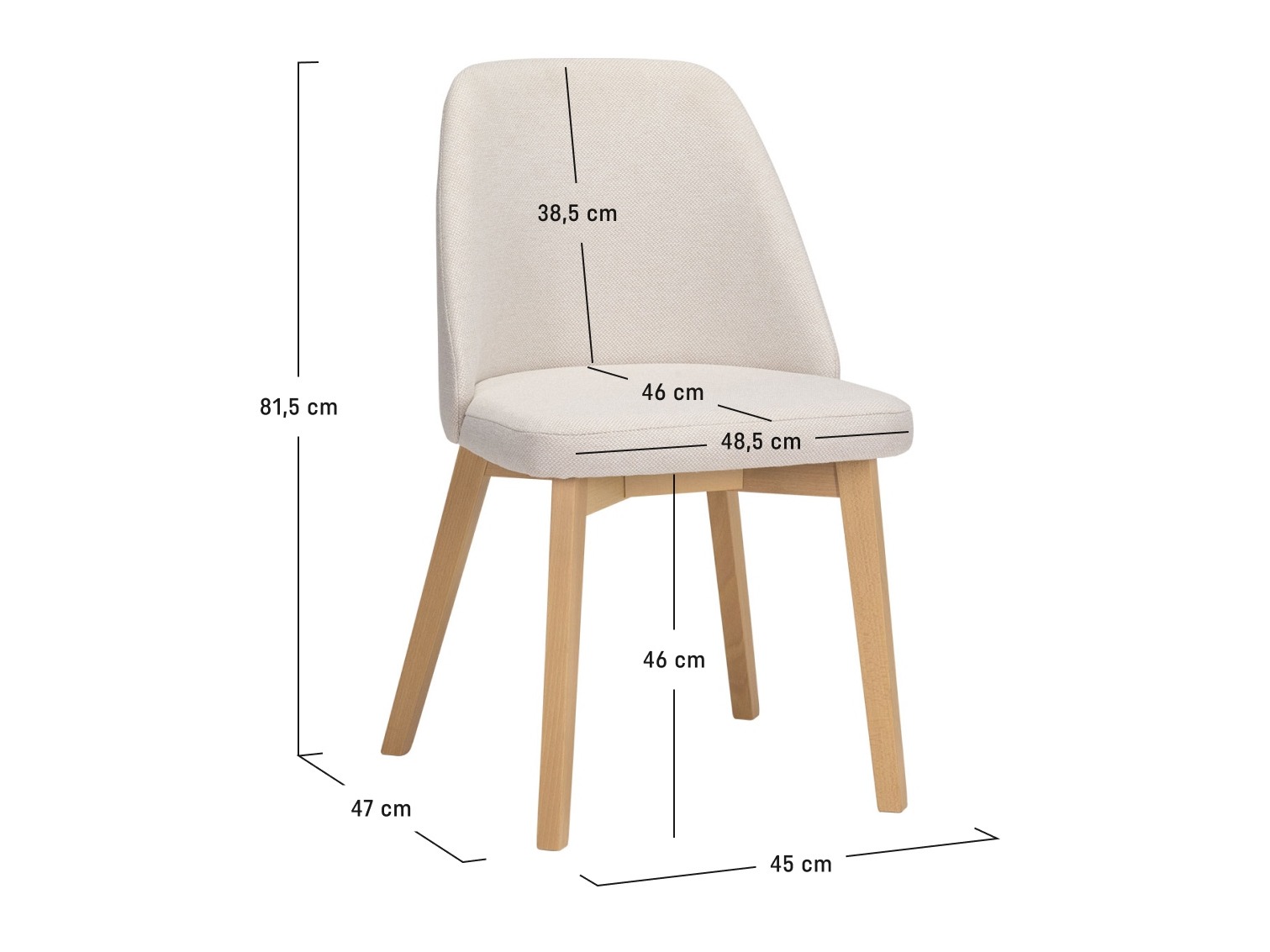 Stolica Valdosta 100 (Crna + Bež)