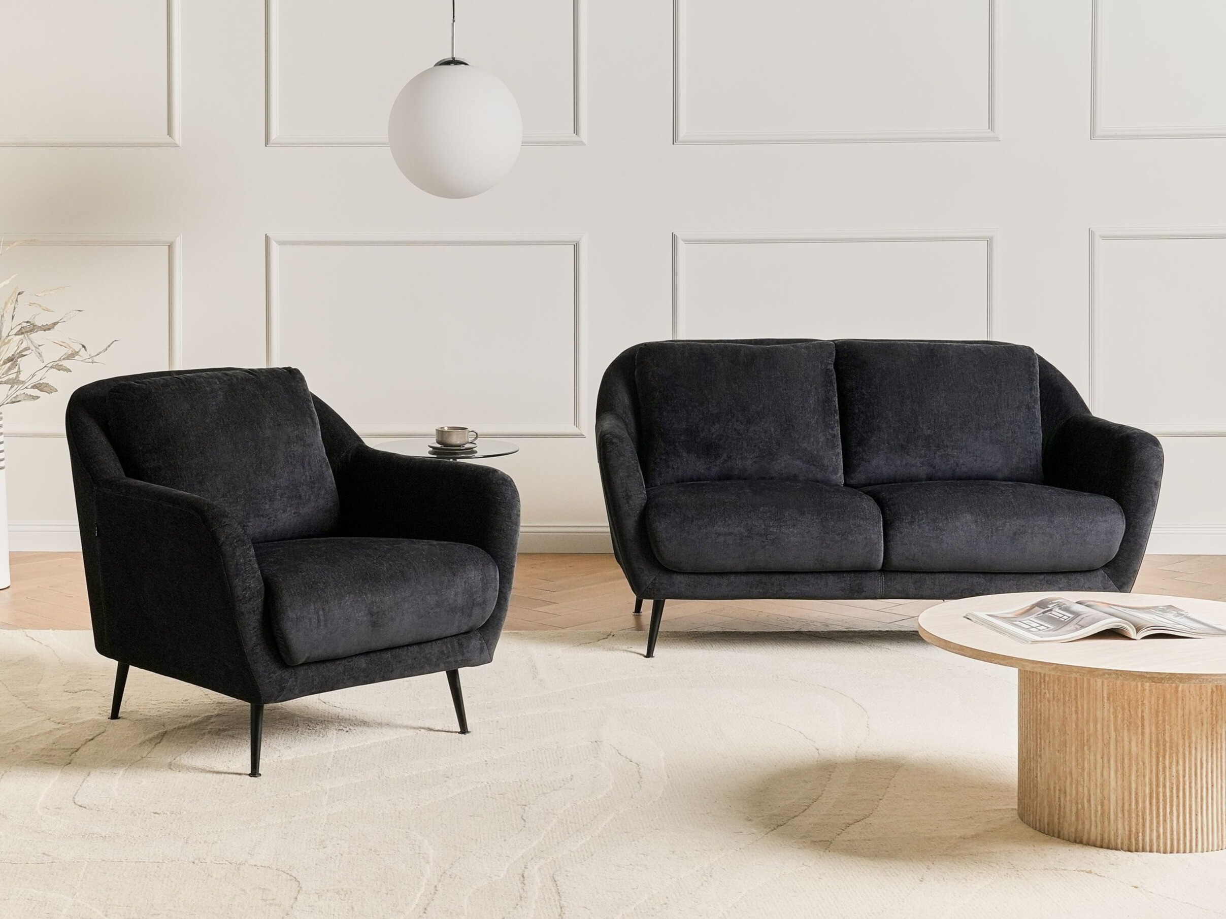 Tapecirani namještaj Berwyn 3213 (Crna)