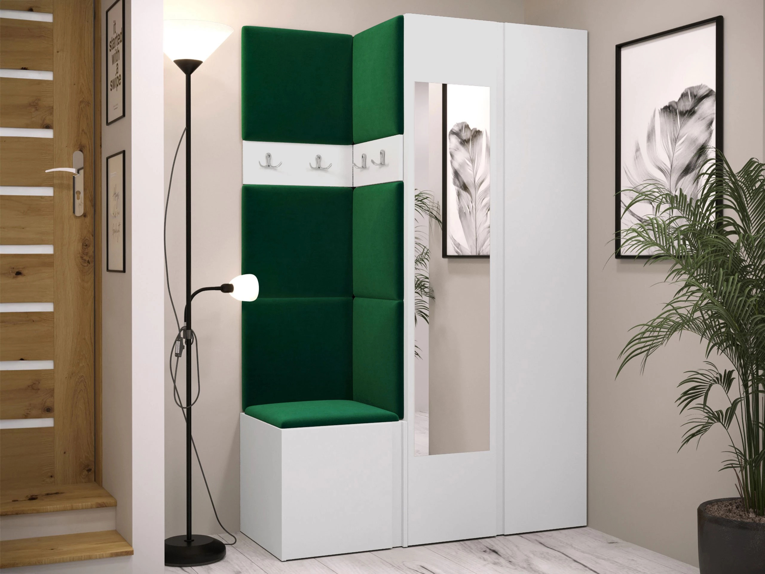 Set za hodnik Pinis XXVI (Bijela)