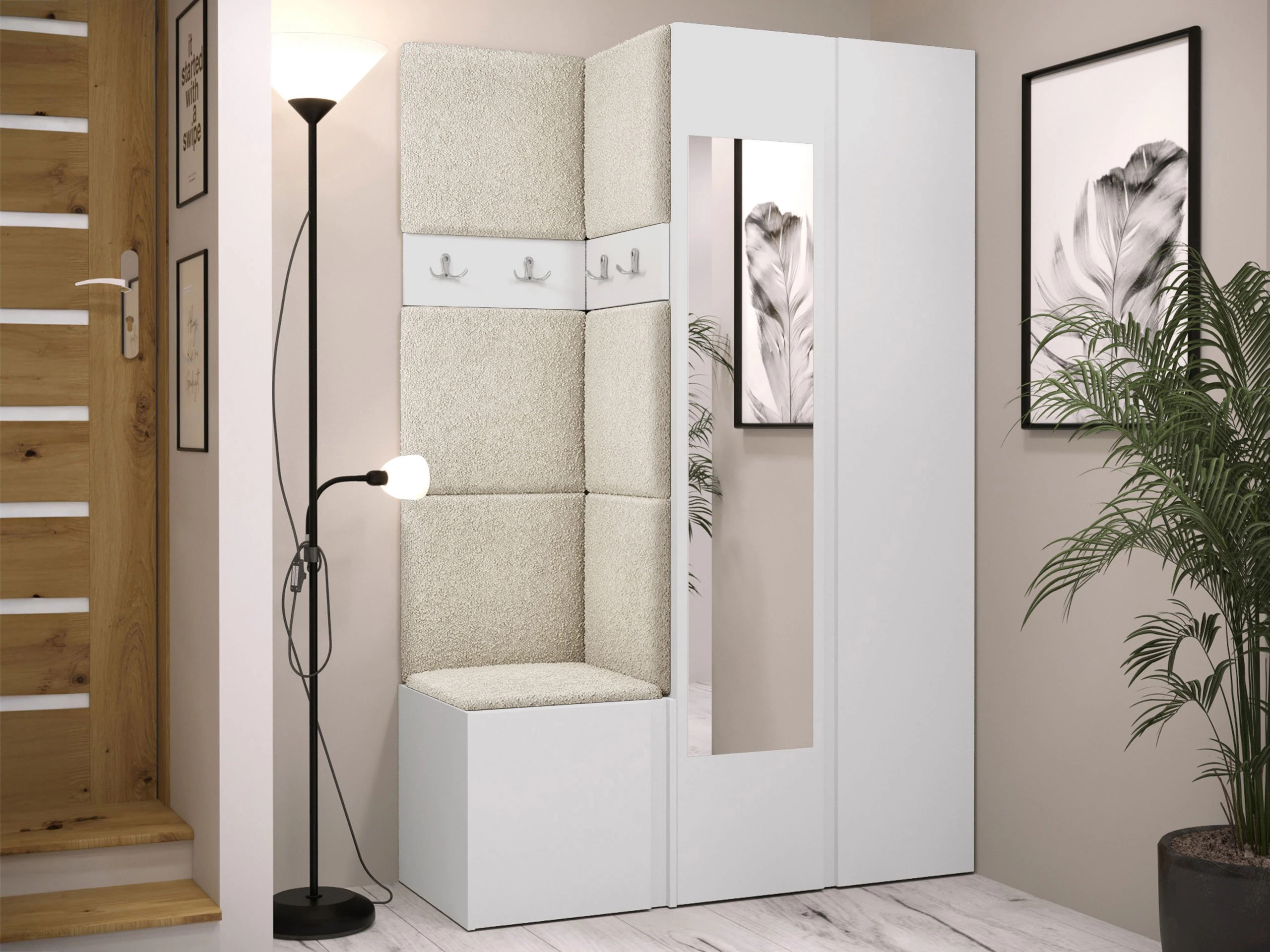 Set za hodnik Pinis XXVI (Bijela)