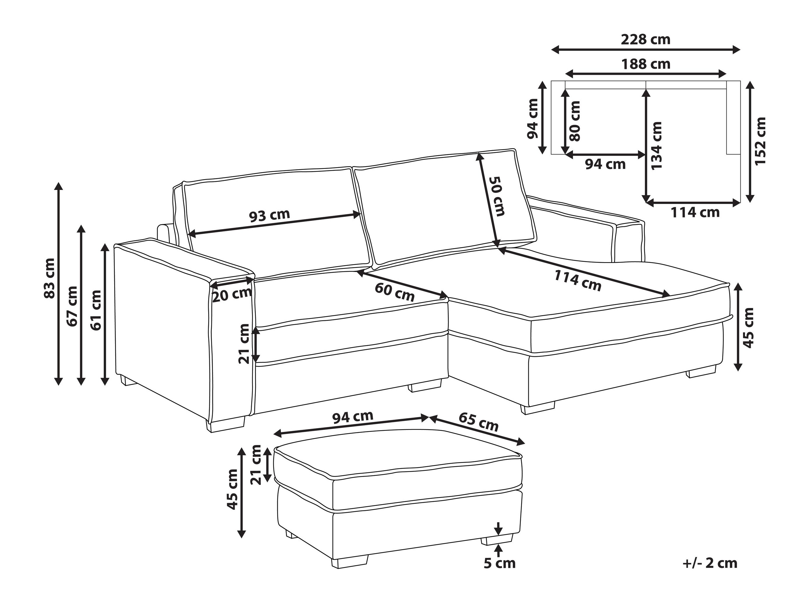 Tapecirani namještaj Berwyn 3215