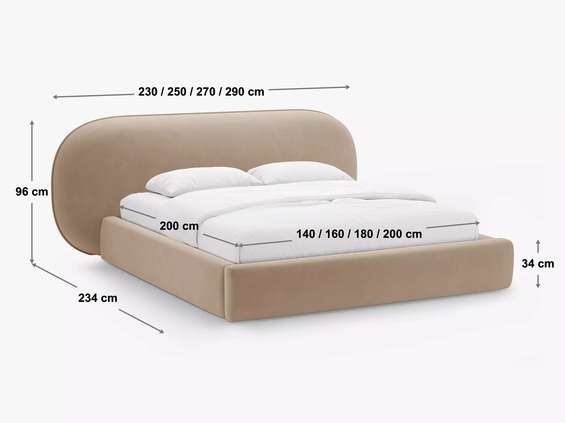 Krevet Beckley 334 (Magic Velvet 2243)