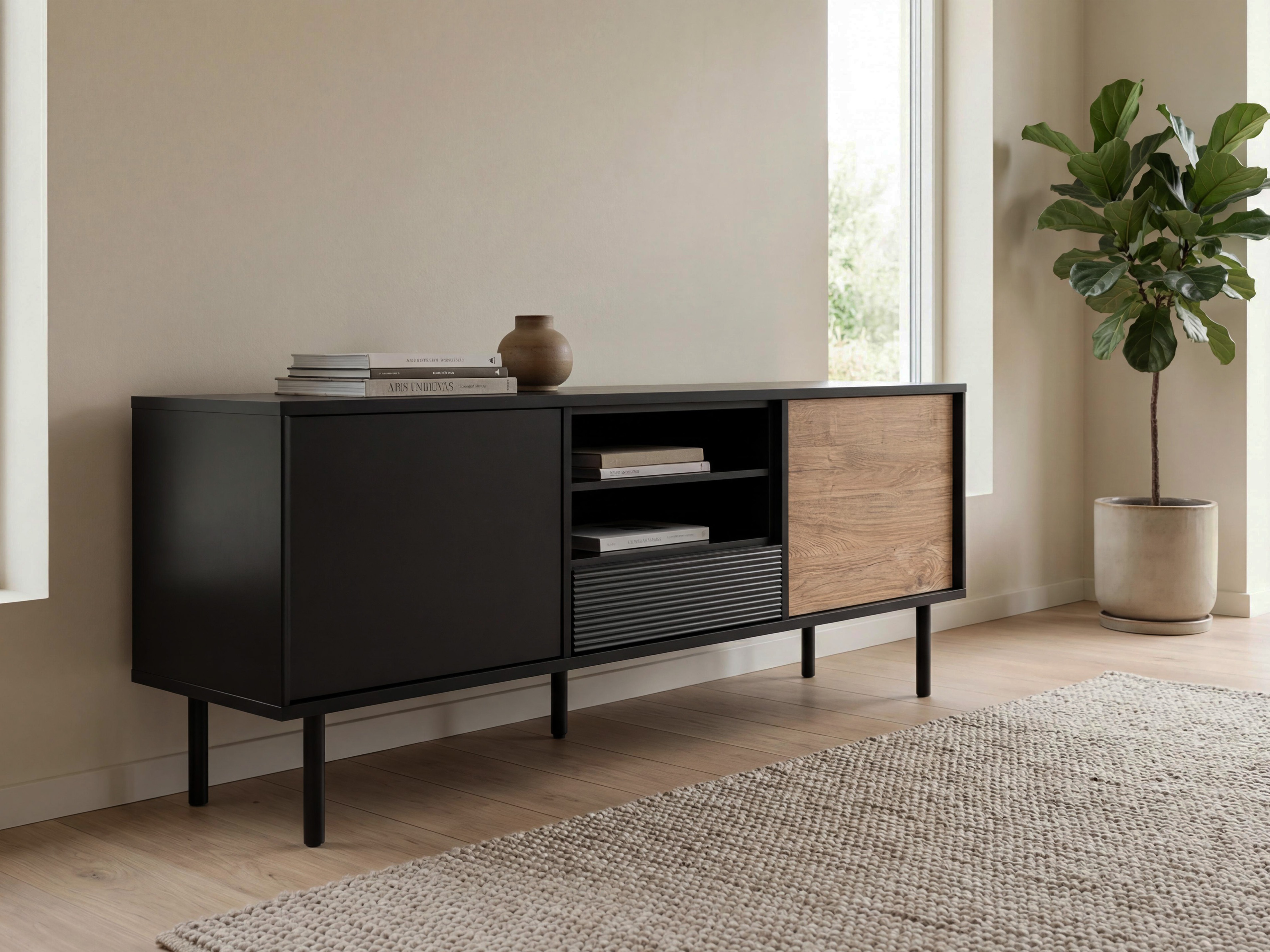 TV stol Corevaru 104 (Crna)