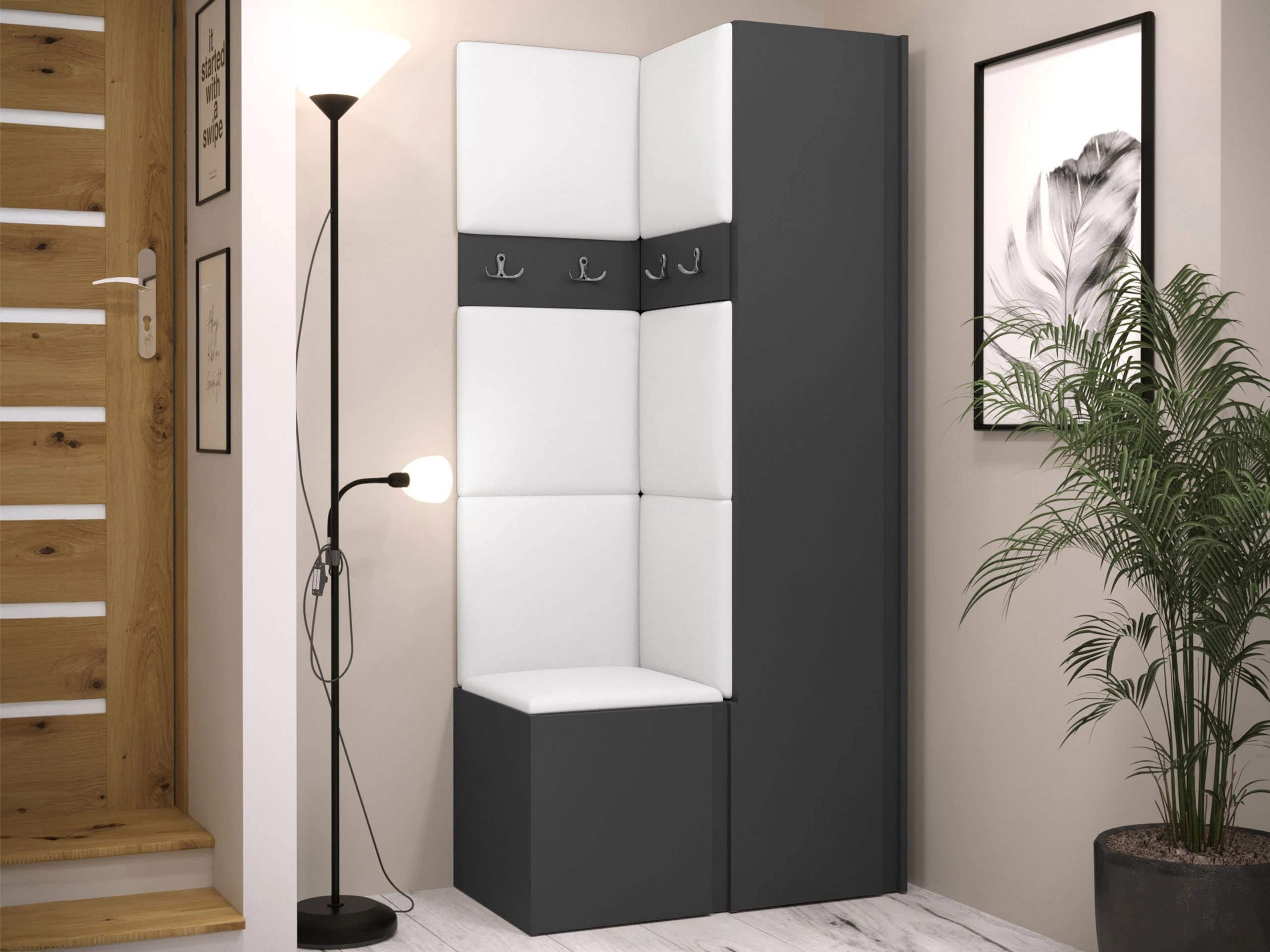 Set za hodnik Pinis XXIV (Grafit)