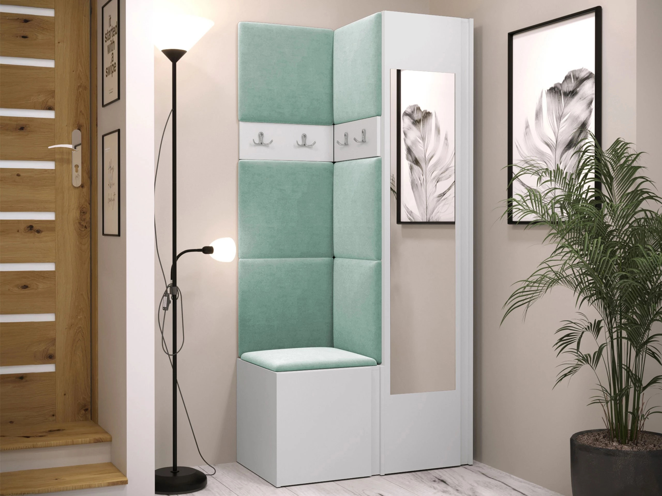 Set za hodnik Pinis XXV (Bijela)