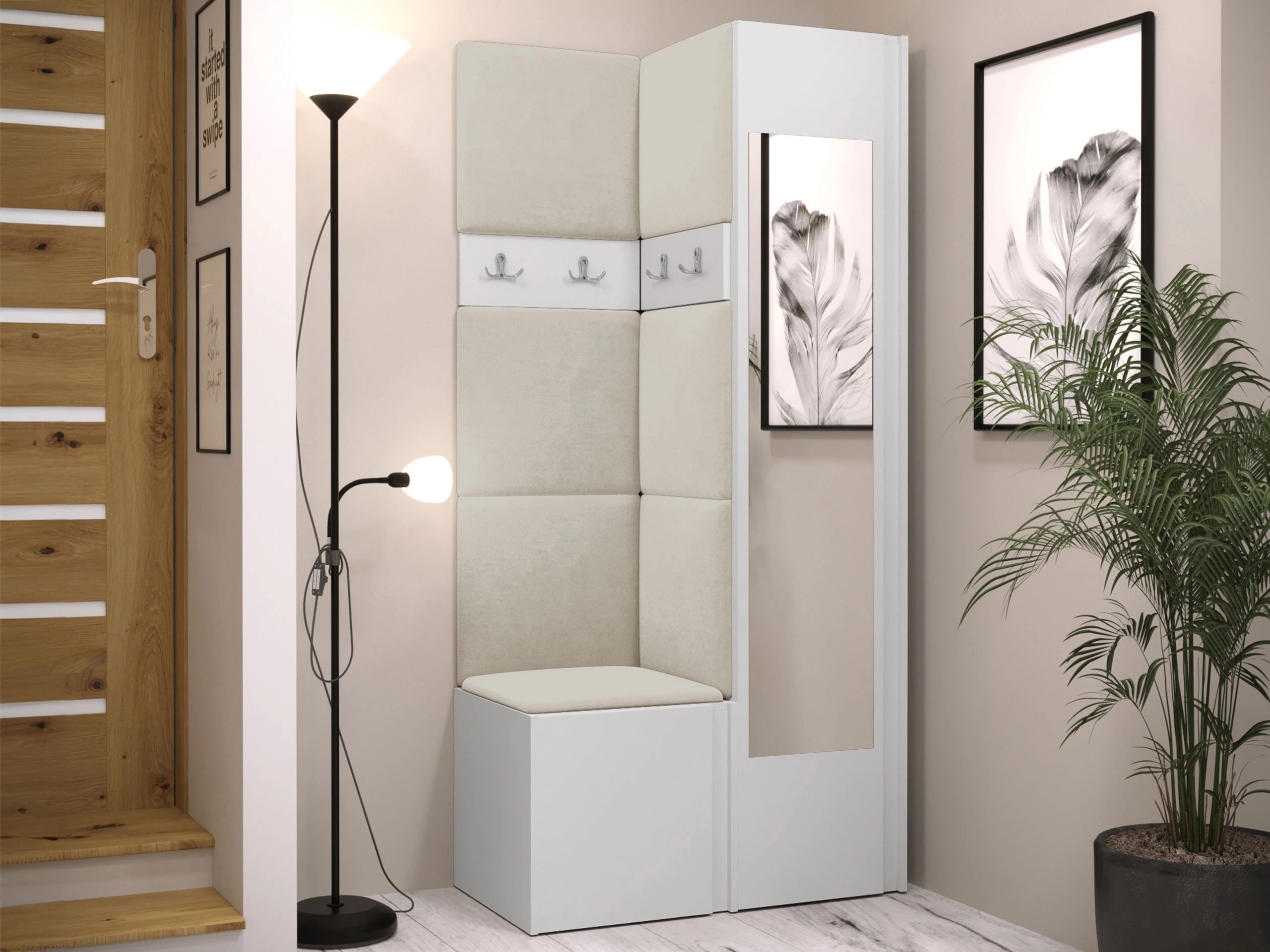 Set za hodnik Pinis XXV (Bijela)