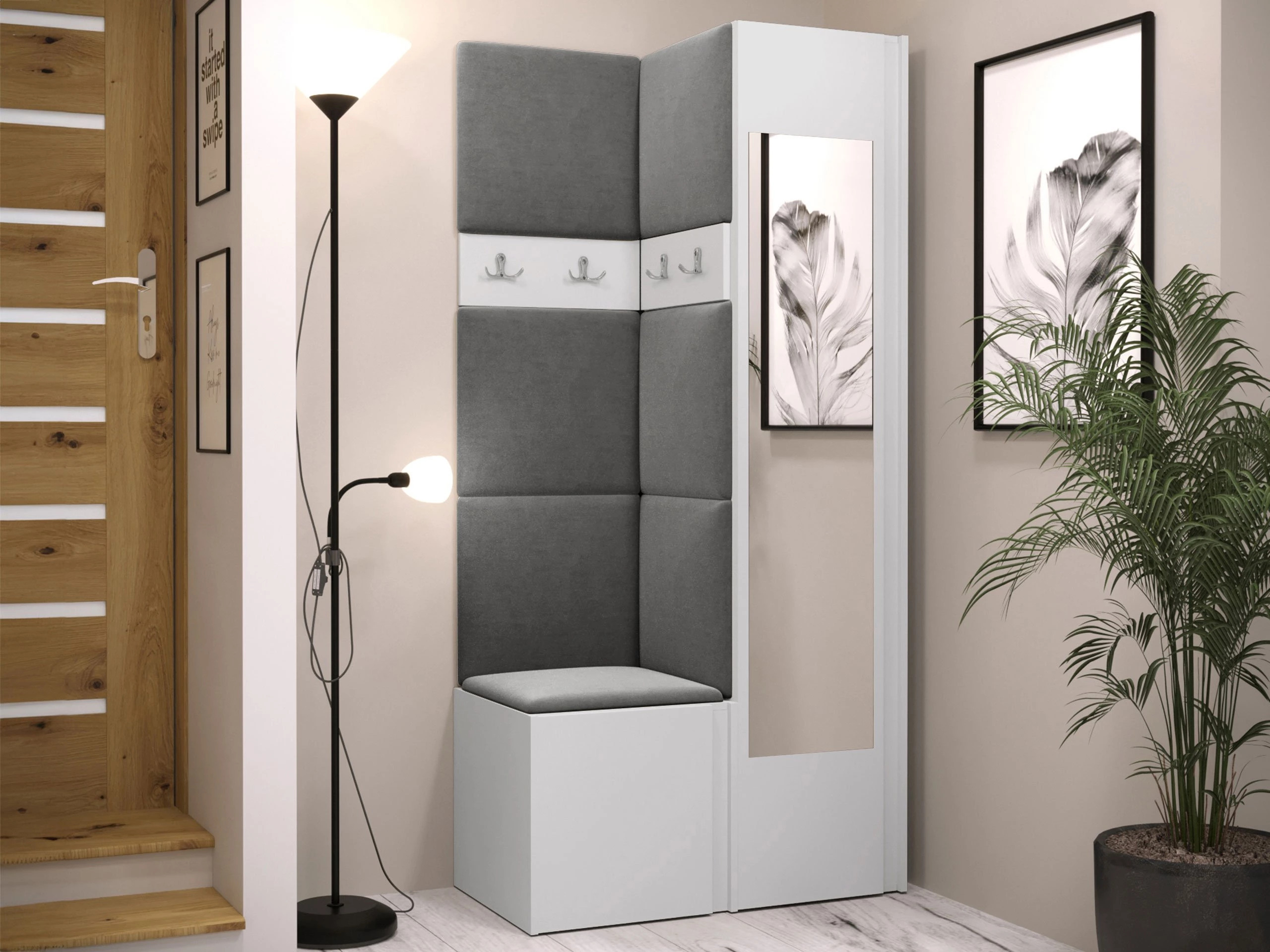 Set za hodnik Pinis XXV (Bijela)