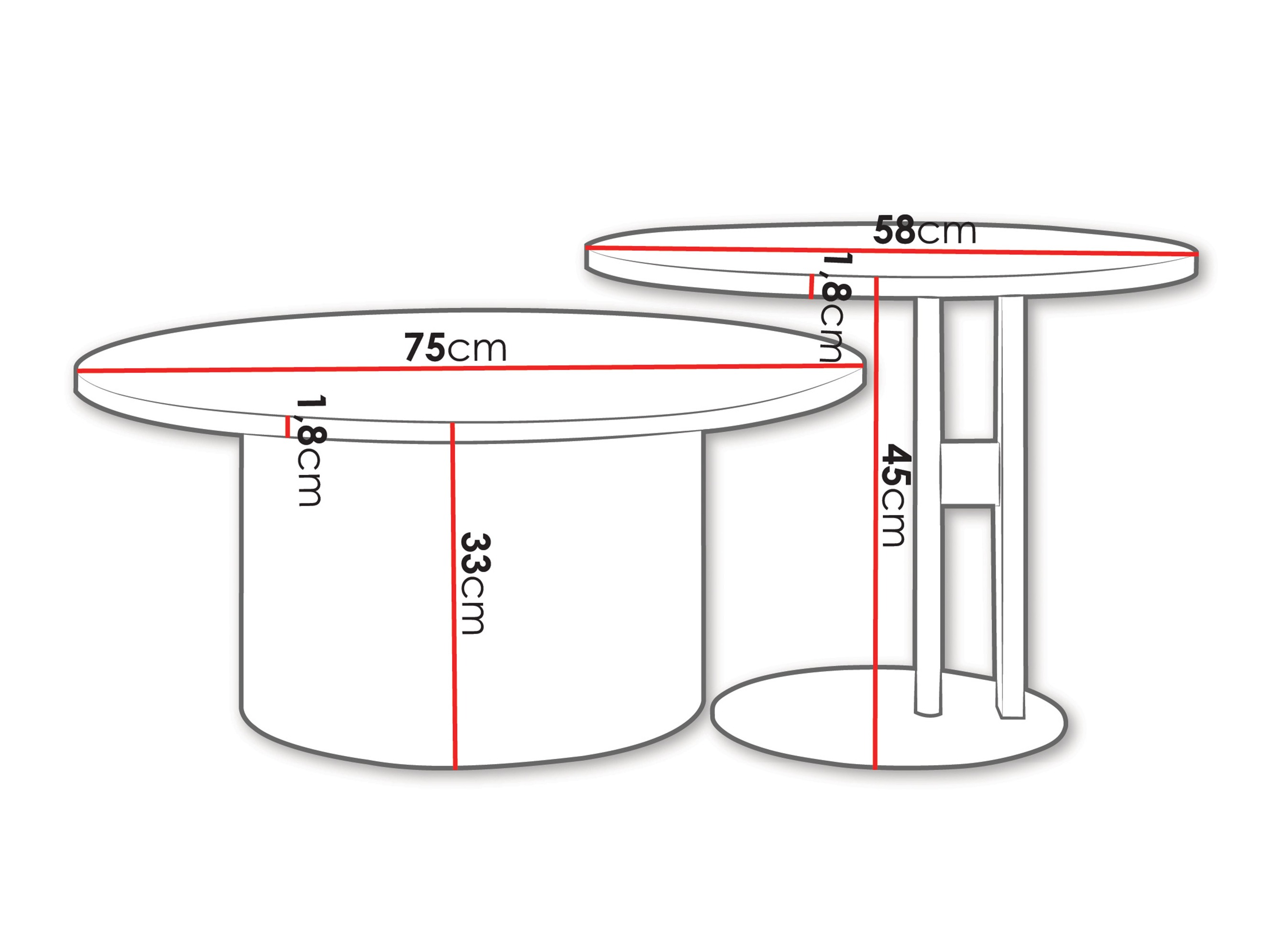 Set stolića za kavu Oswego 159