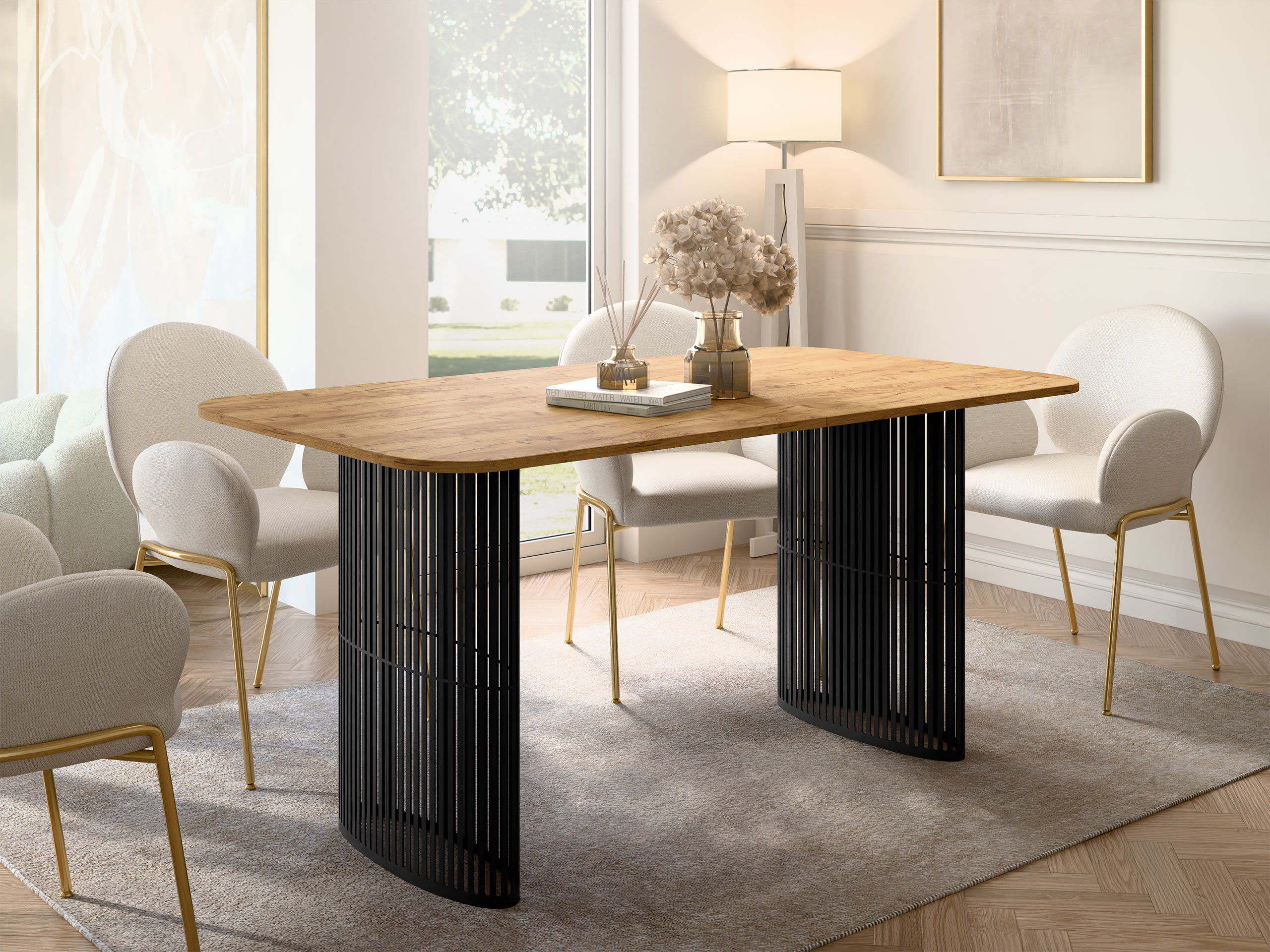 Stol Oswego 163 (Zlatni hrast Craft)