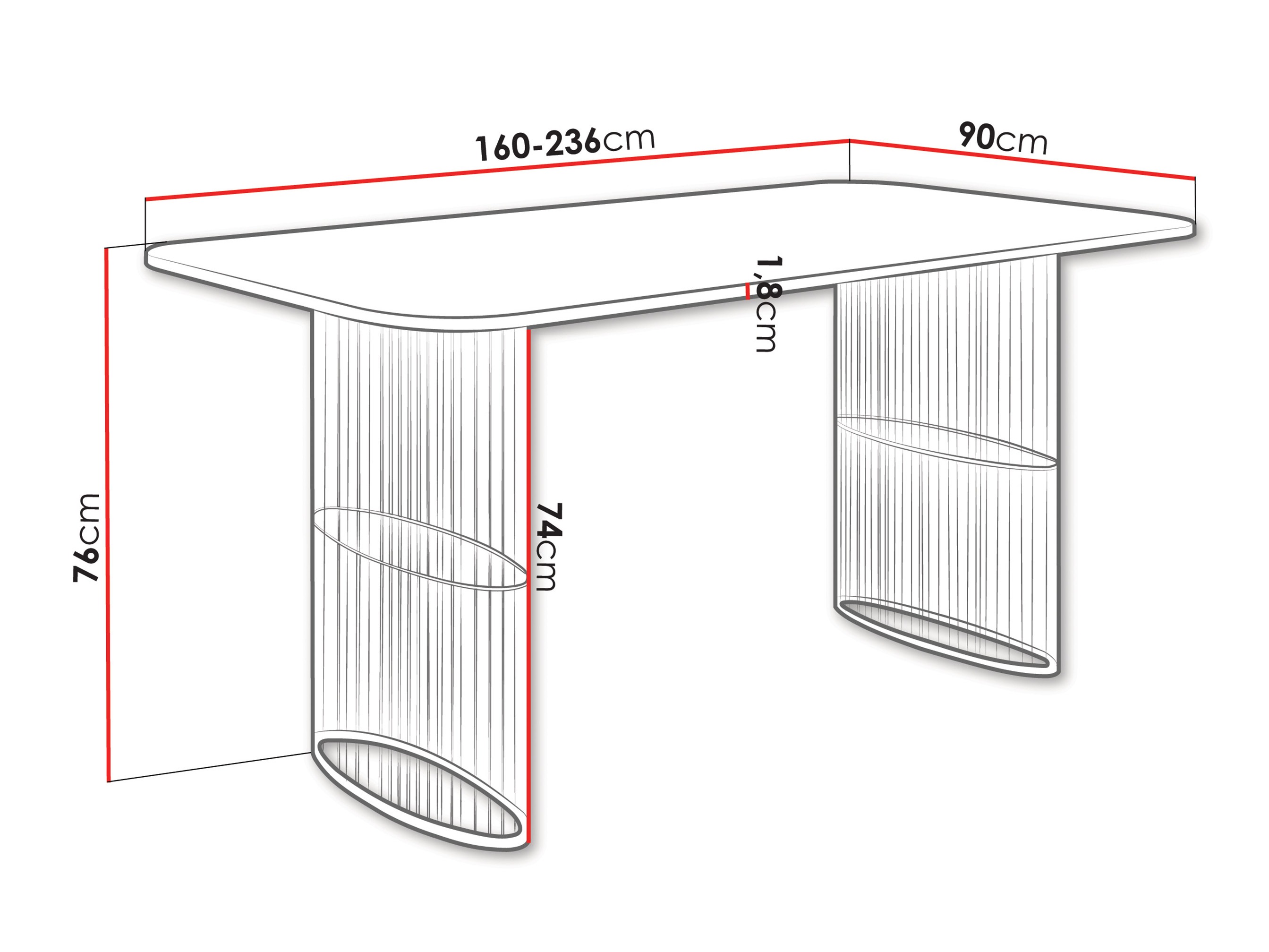 Stol Oswego 163 (Zlatni hrast Craft)