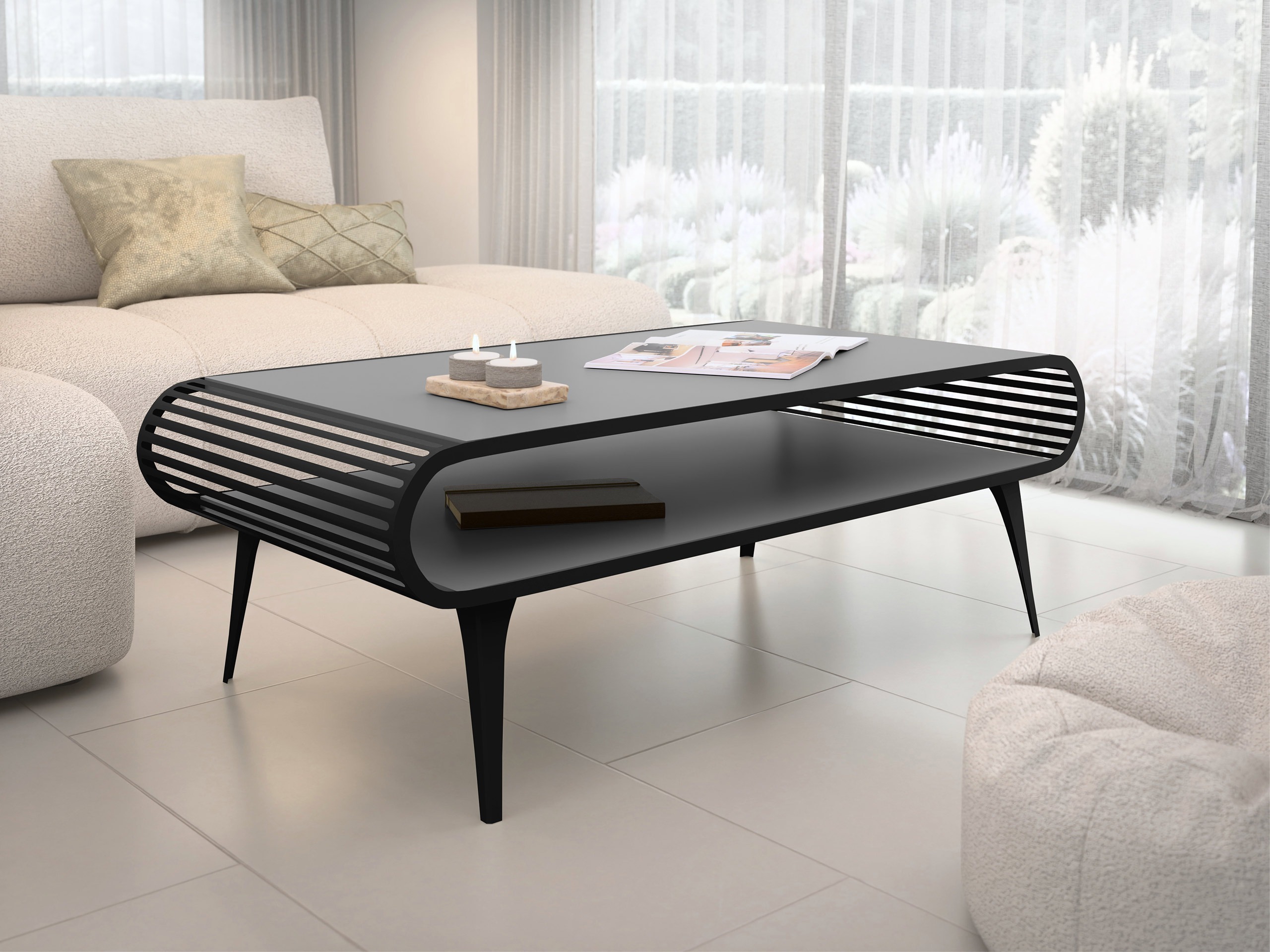 Stolić za kavu Oswego 161 (Grafit)