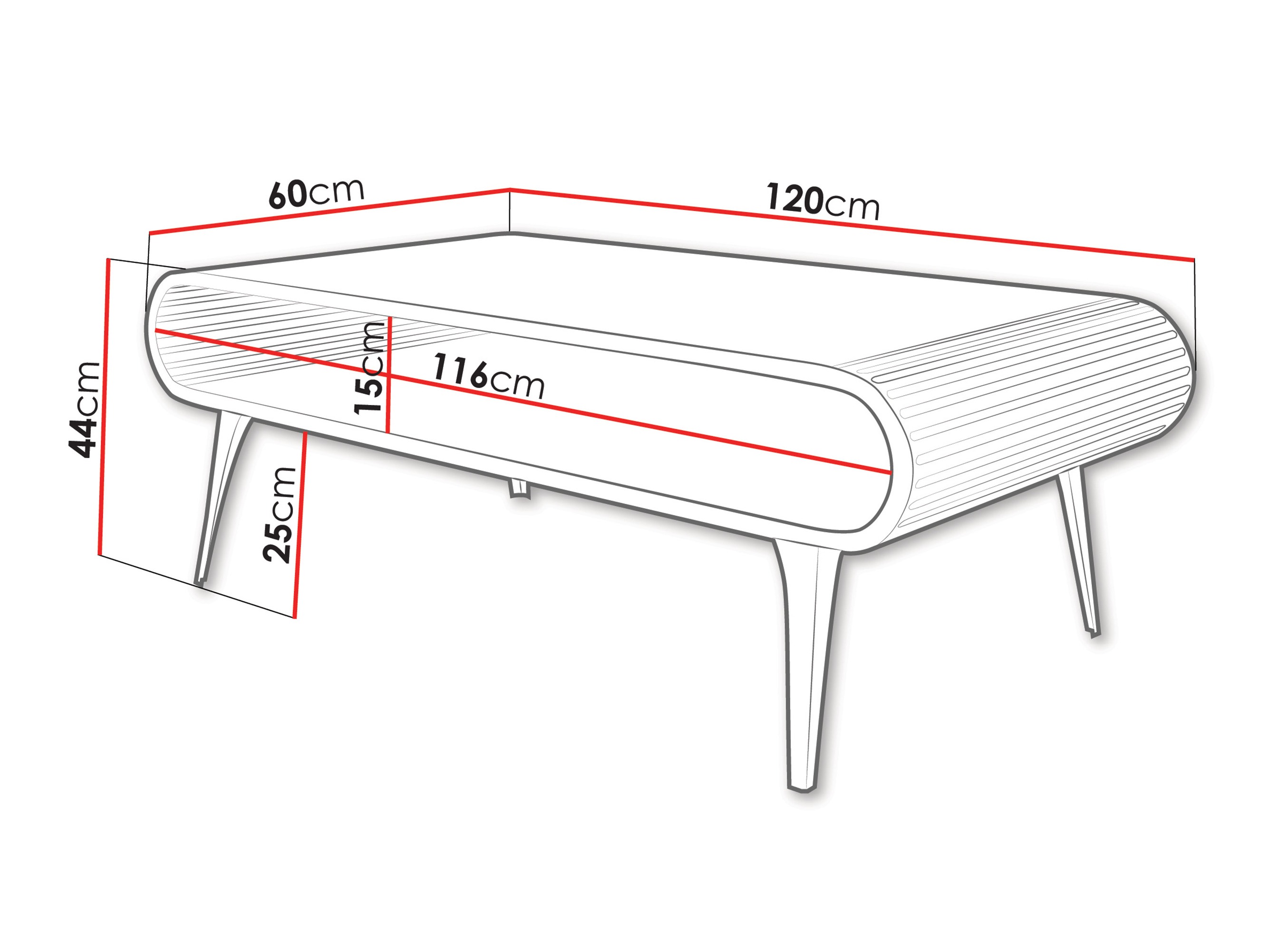 Stolić za kavu Oswego 162 (Bijela)