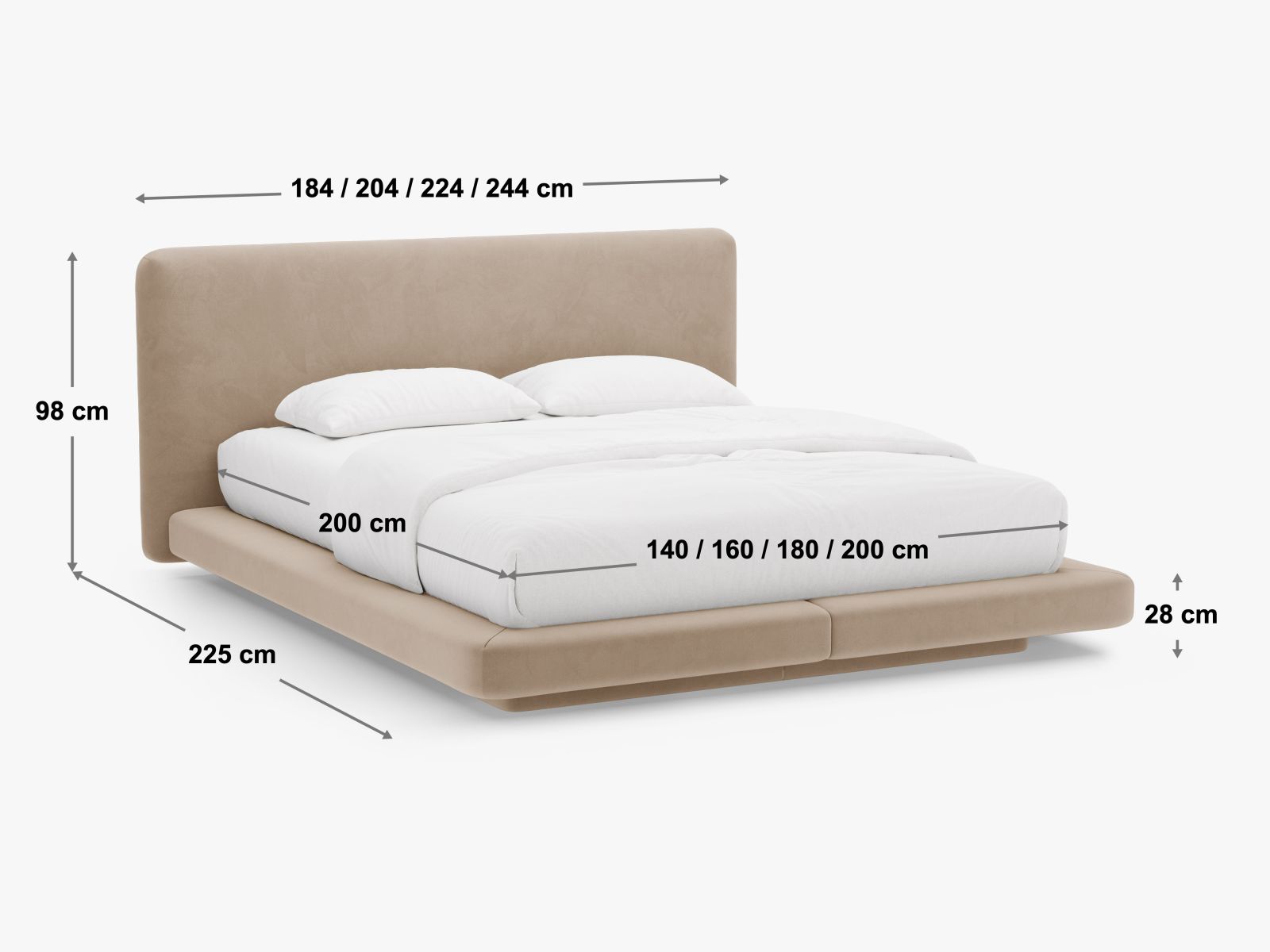 Krevet Beckley 336 (Magic Velvet 2243)