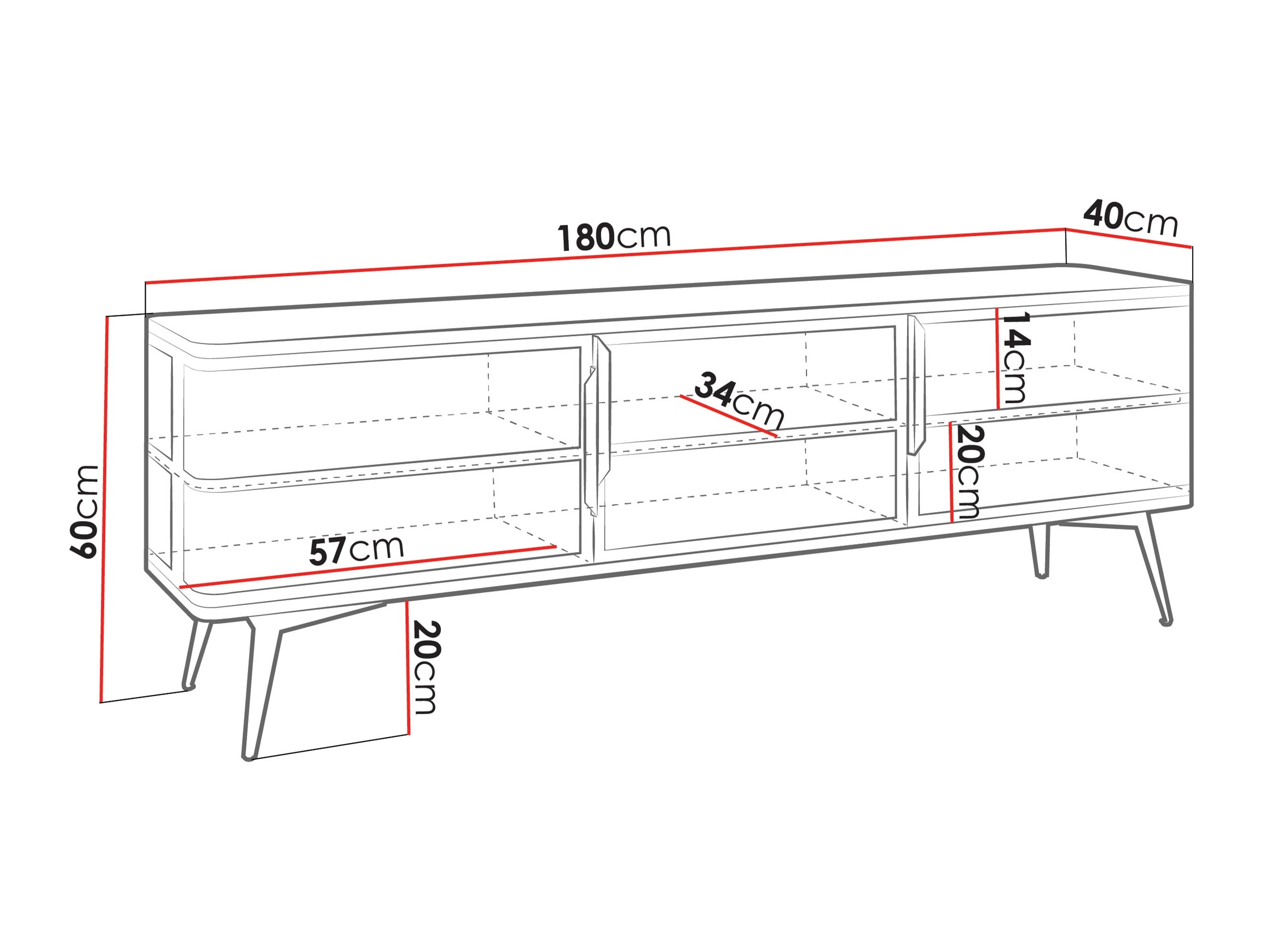 TV stol Camfelo 102 (Crna)