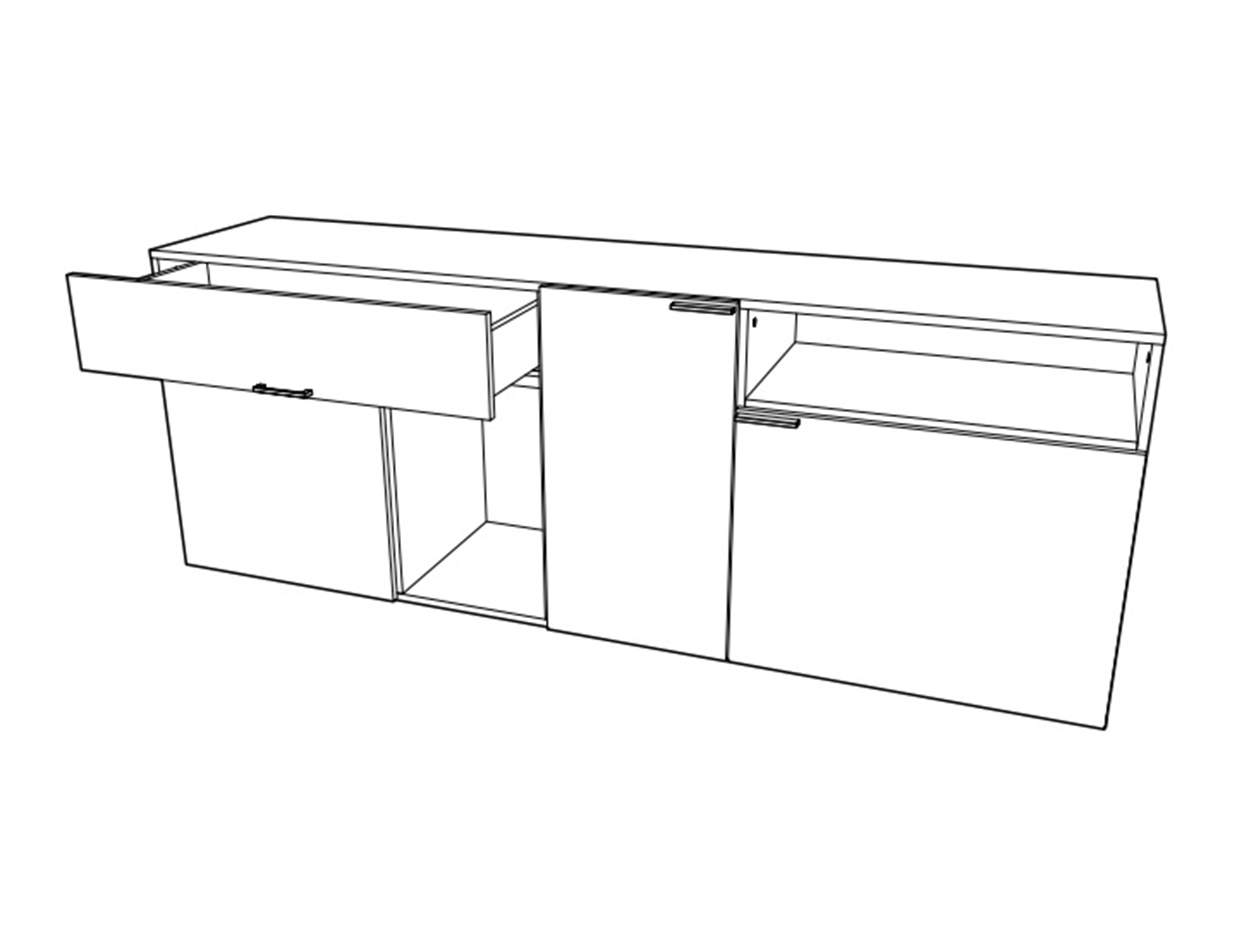 Komoda Veldalo 122 (Svijetli hrast)