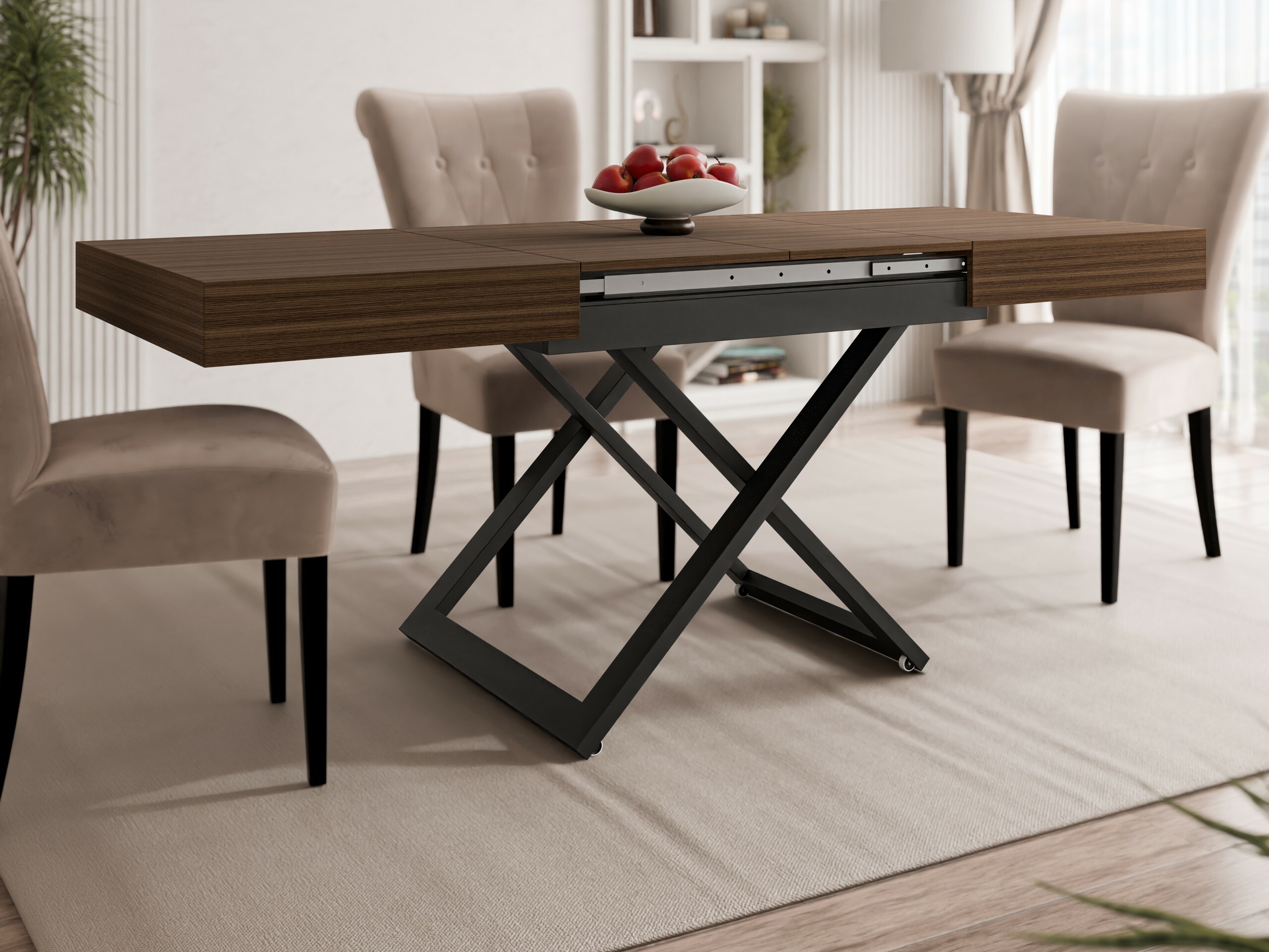 Transformirajući stolić za kavu Oswego 171 (Orah)