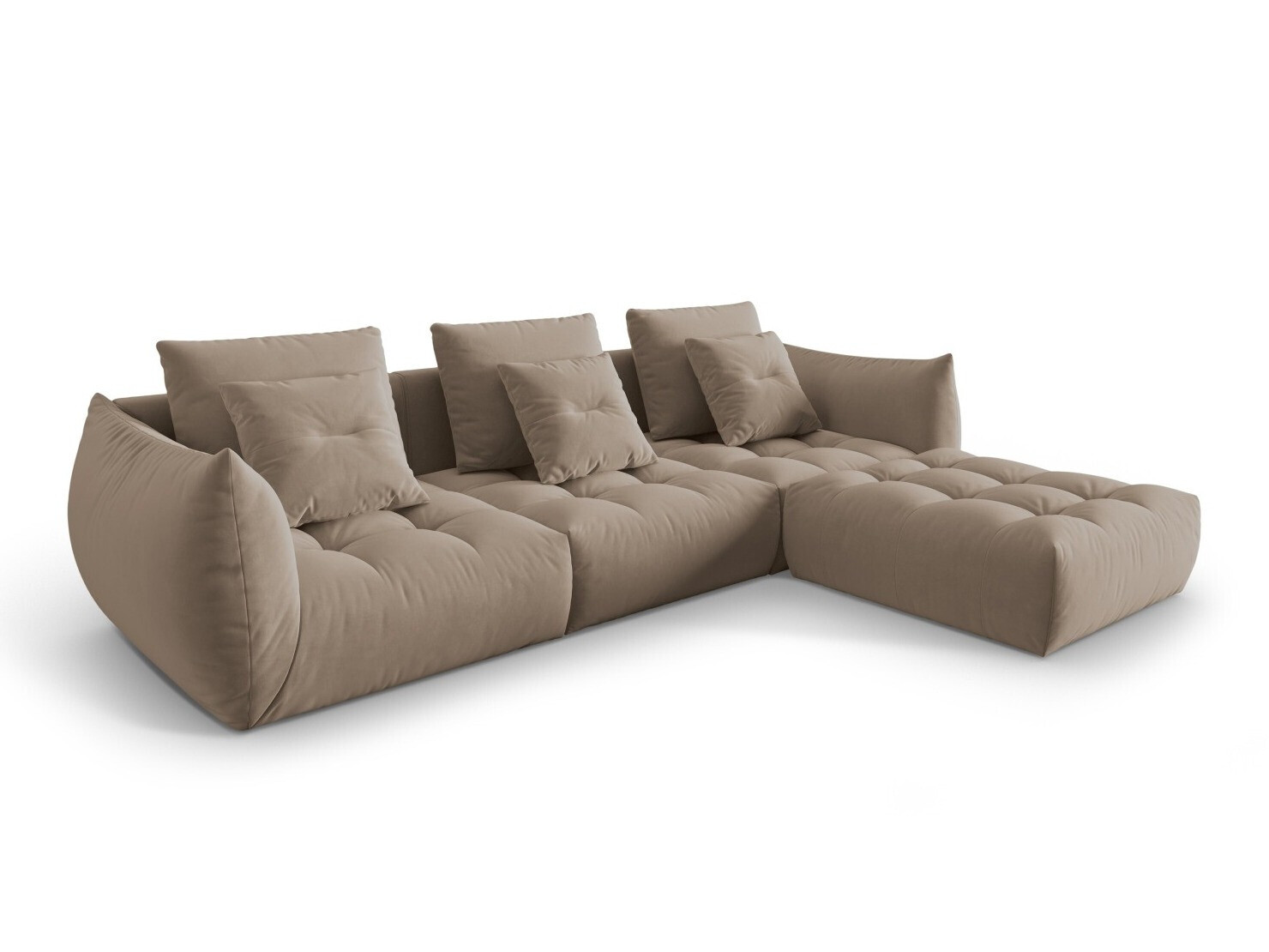 Modularna kutna garnitura Benorli 103 (Casino Taupe)