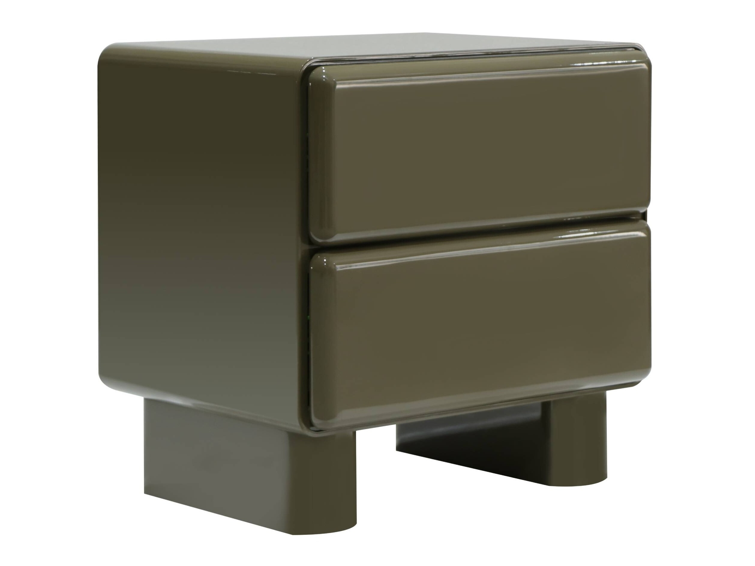 Noćni ormarić Burleson 576 (Sjajno zelena)