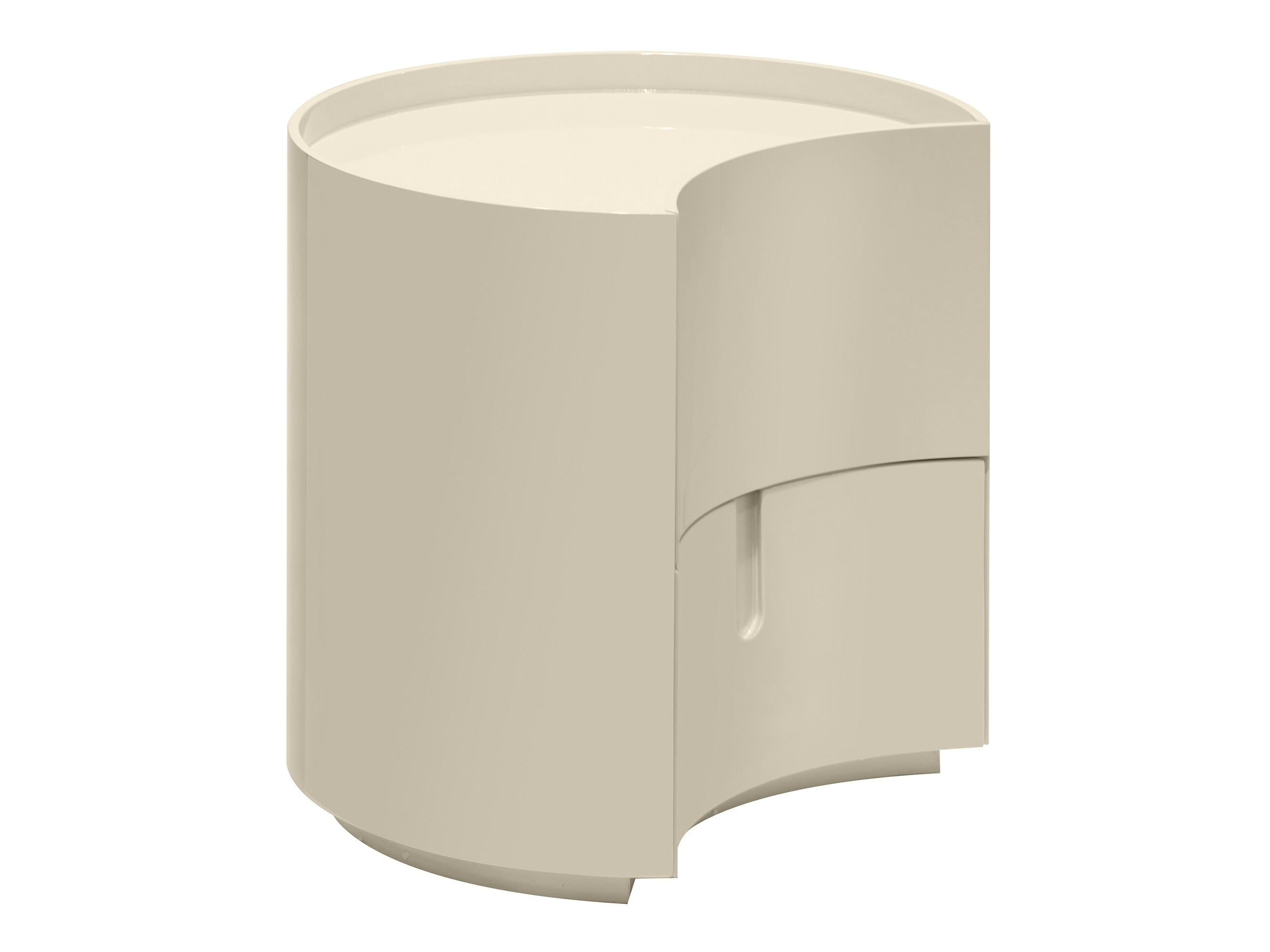 Noćni ormarić Burleson 577 (Sjajna krem)