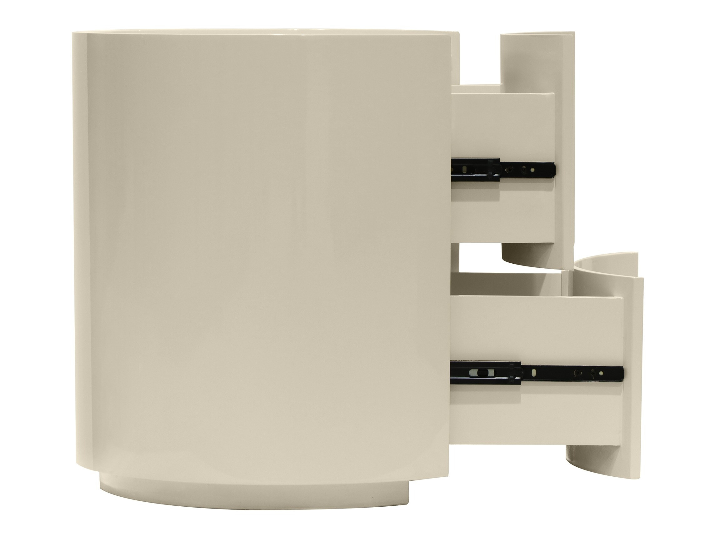 Noćni ormarić Burleson 577 (Sjajna krem)