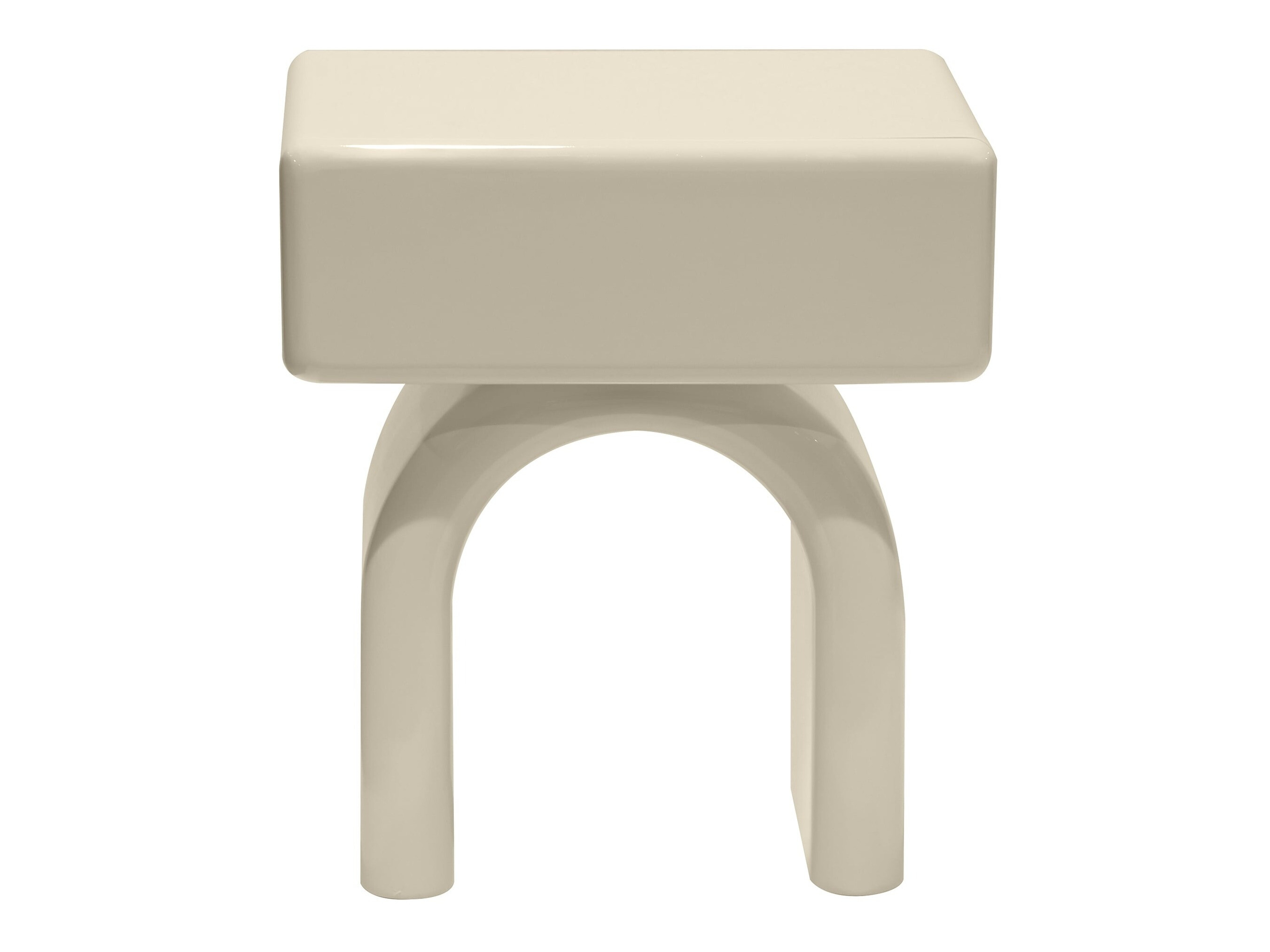 Noćni ormarić Burleson 578 (Sjajna krem)