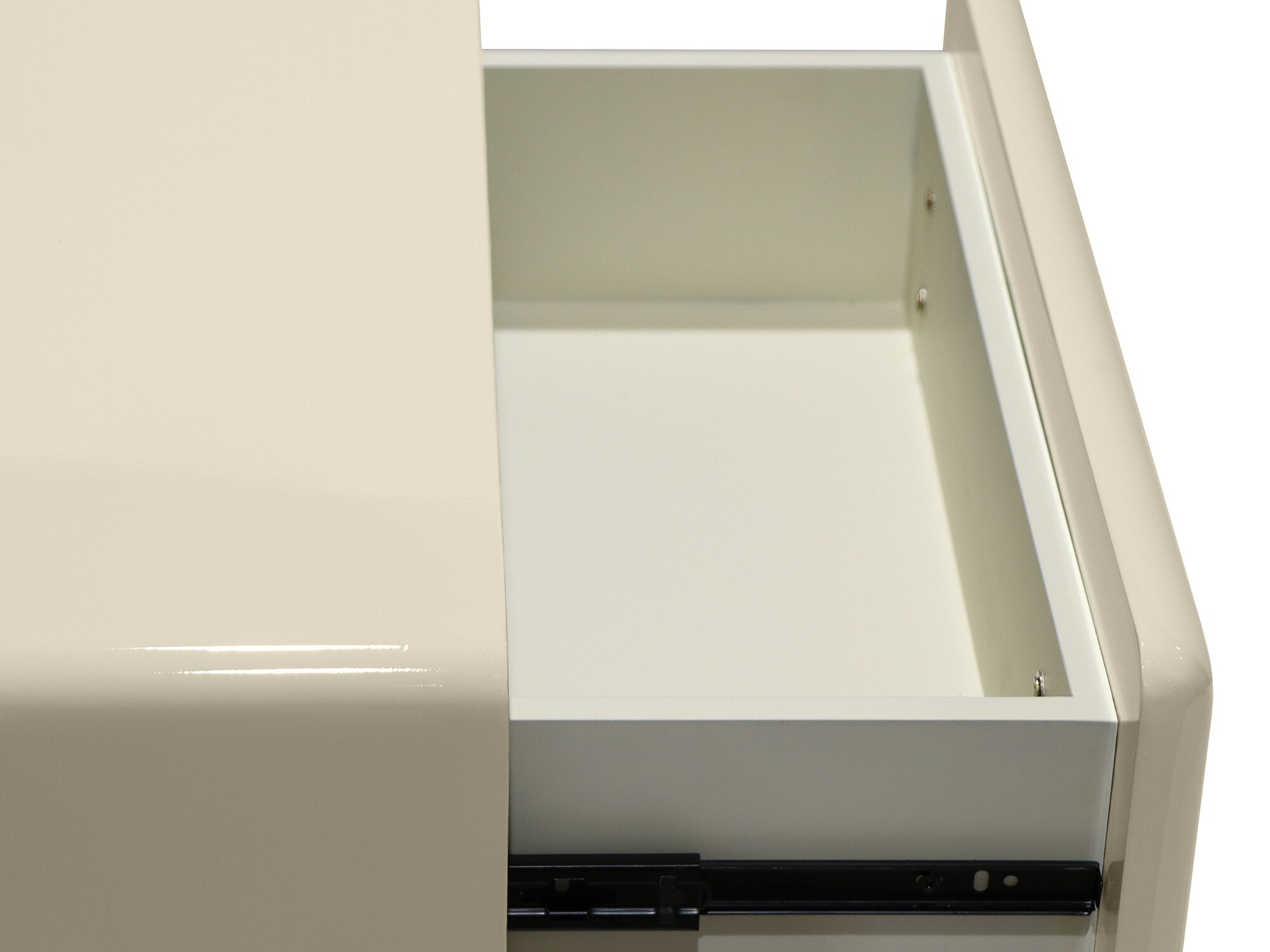 Noćni ormarić Burleson 578 (Sjajna krem)