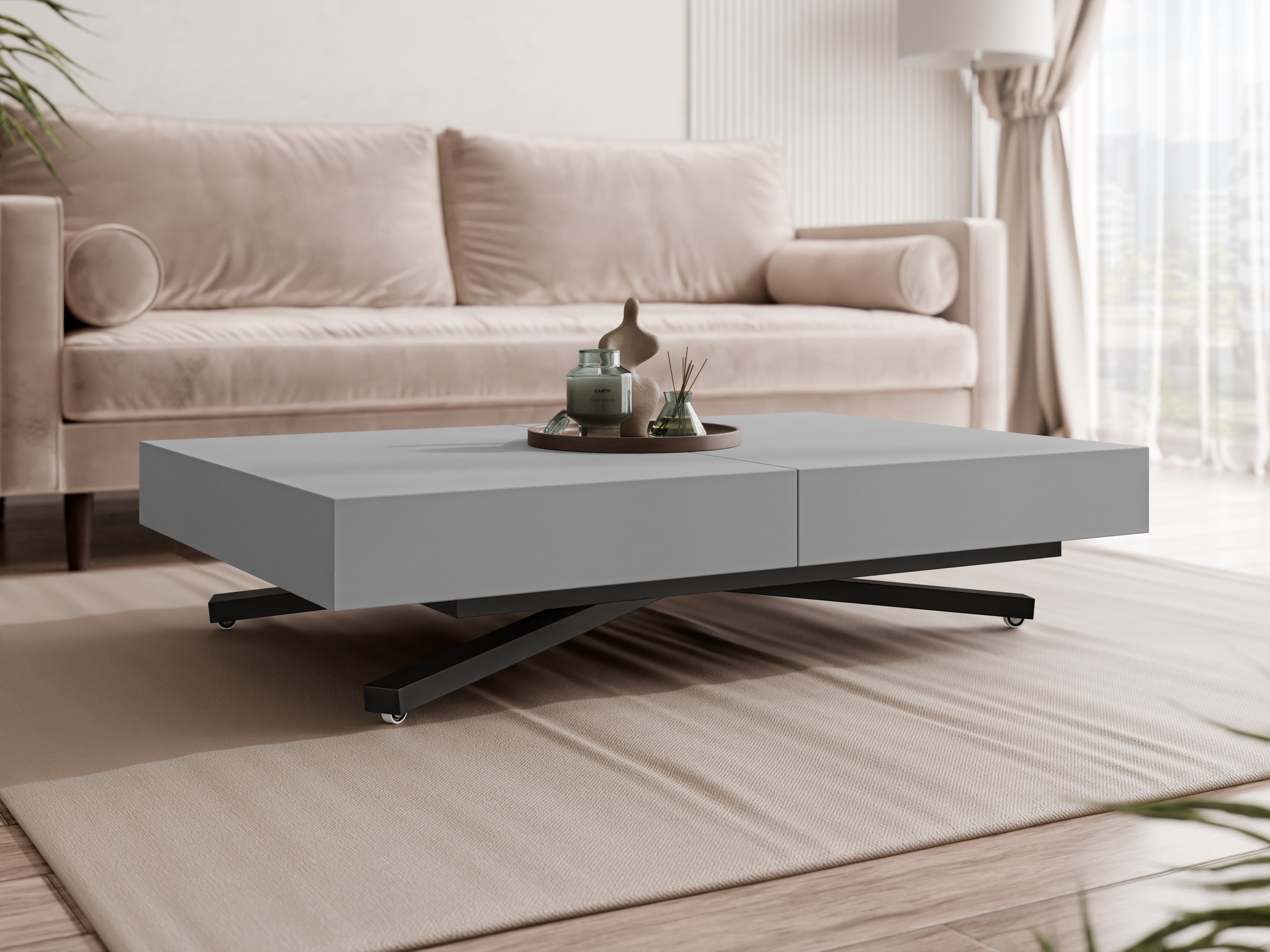 Transformirajući stolić za kavu Oswego 176 (Grafit)