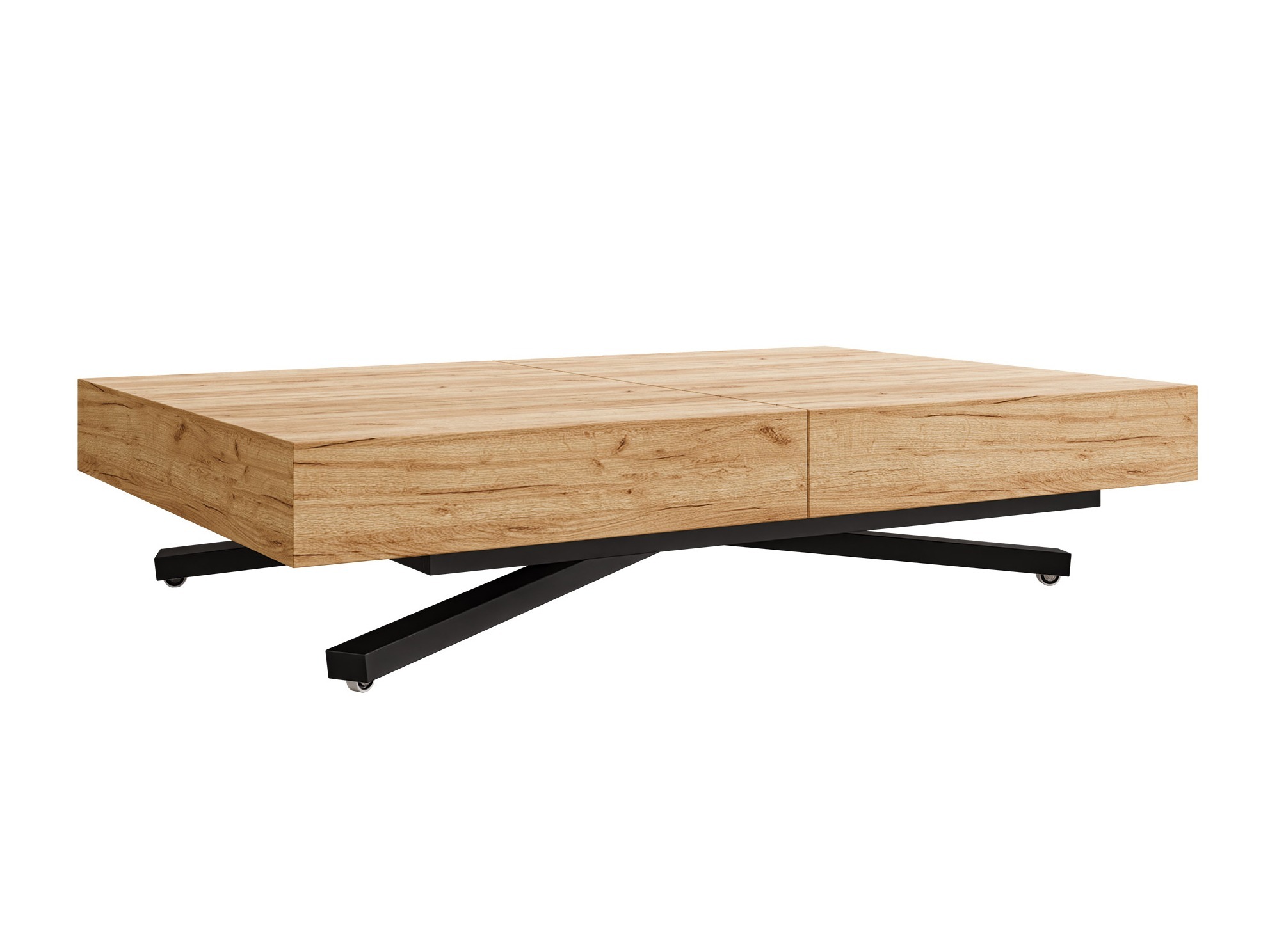 Transformirajući stolić za kavu Oswego 176 (Zlatni hrast Craft)