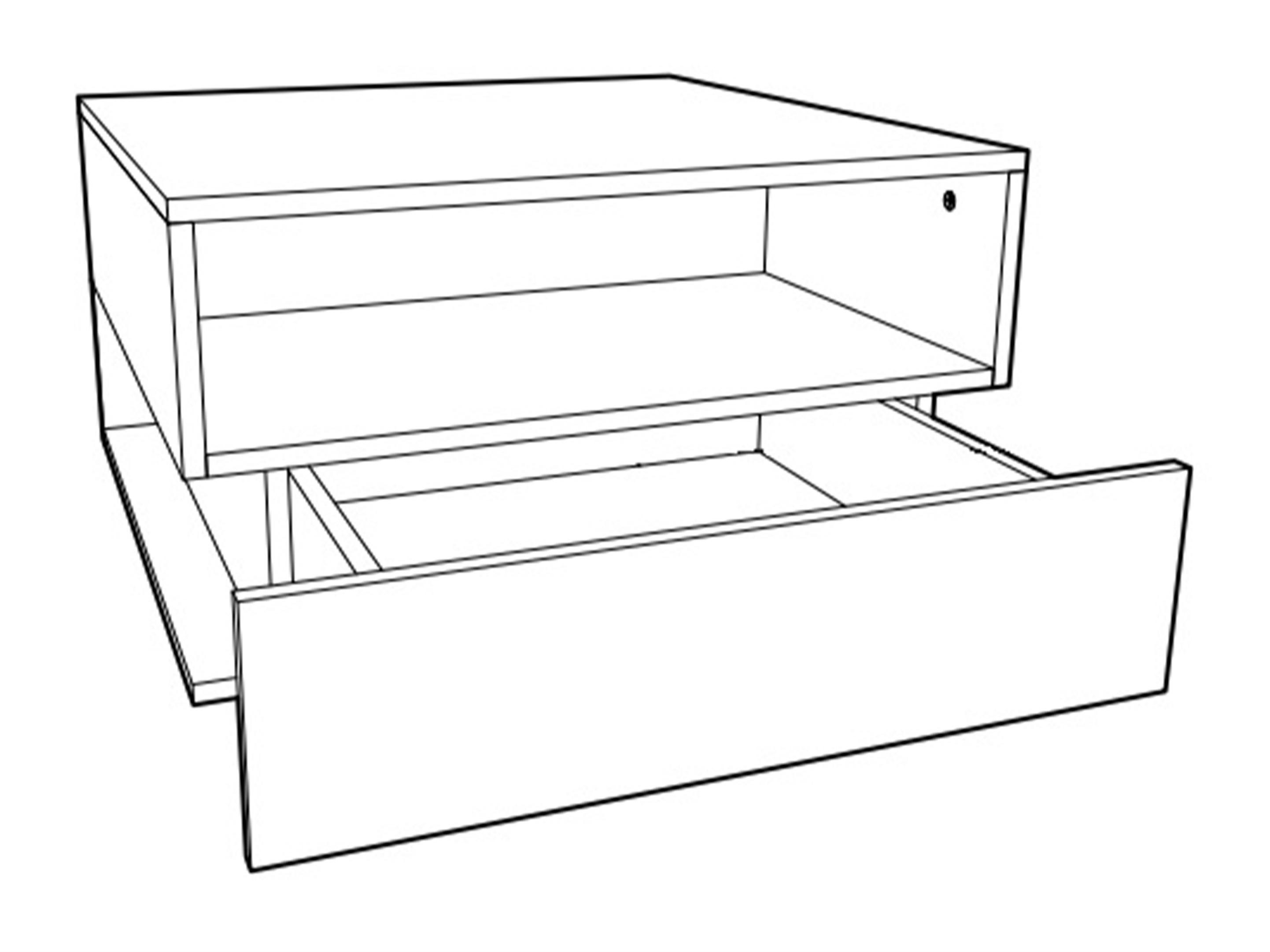 Stolić za kavu Veldalo 125 (Svijetli hrast)