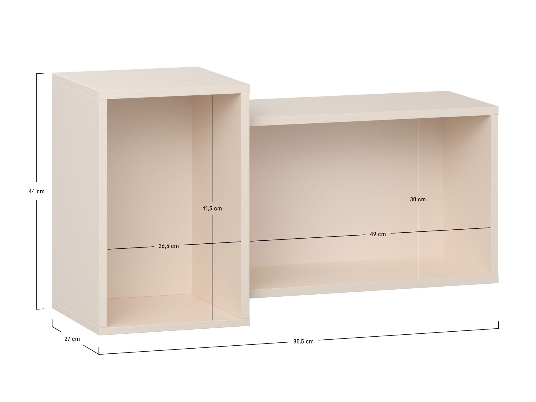 Zidna polica Veldalo 132