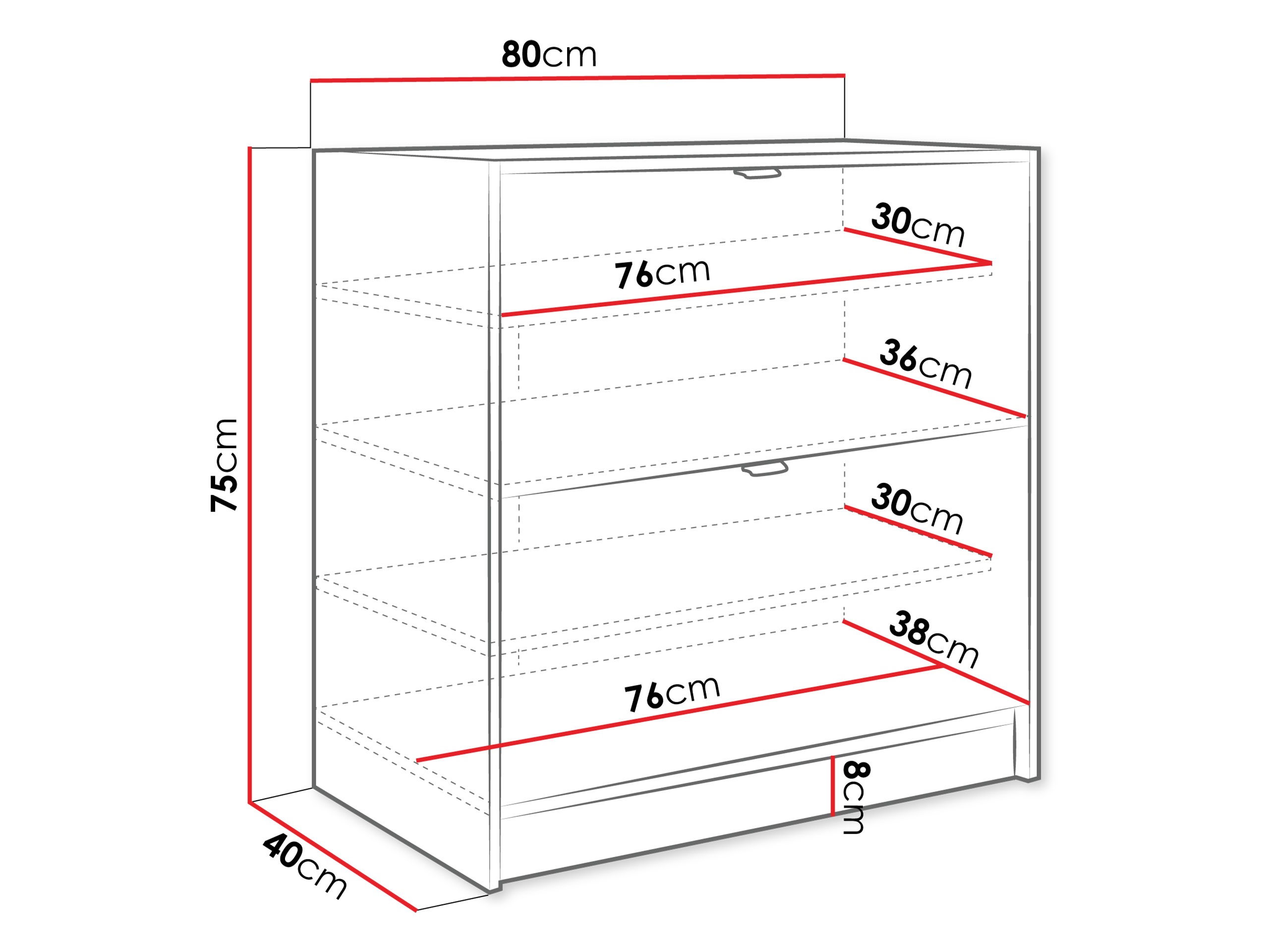 Ormarić za cipele Comfivo Velal II (Bijela)